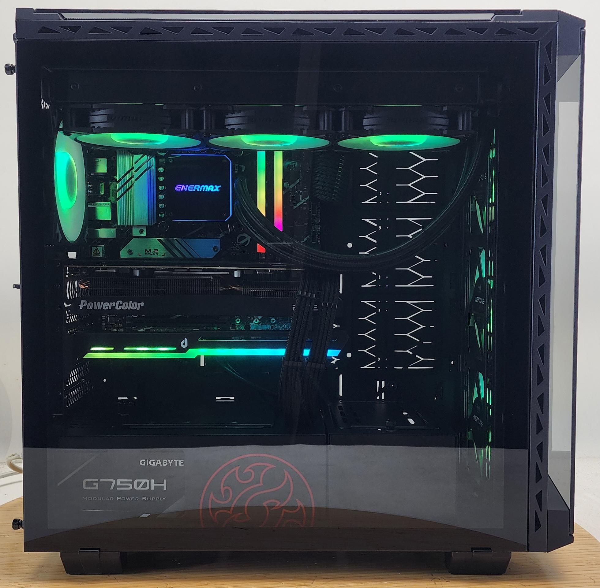 Gaming PC i7-14700F 32GB RAM 2TB SSD RX 7800 XT 16GB Windows 11 Computer