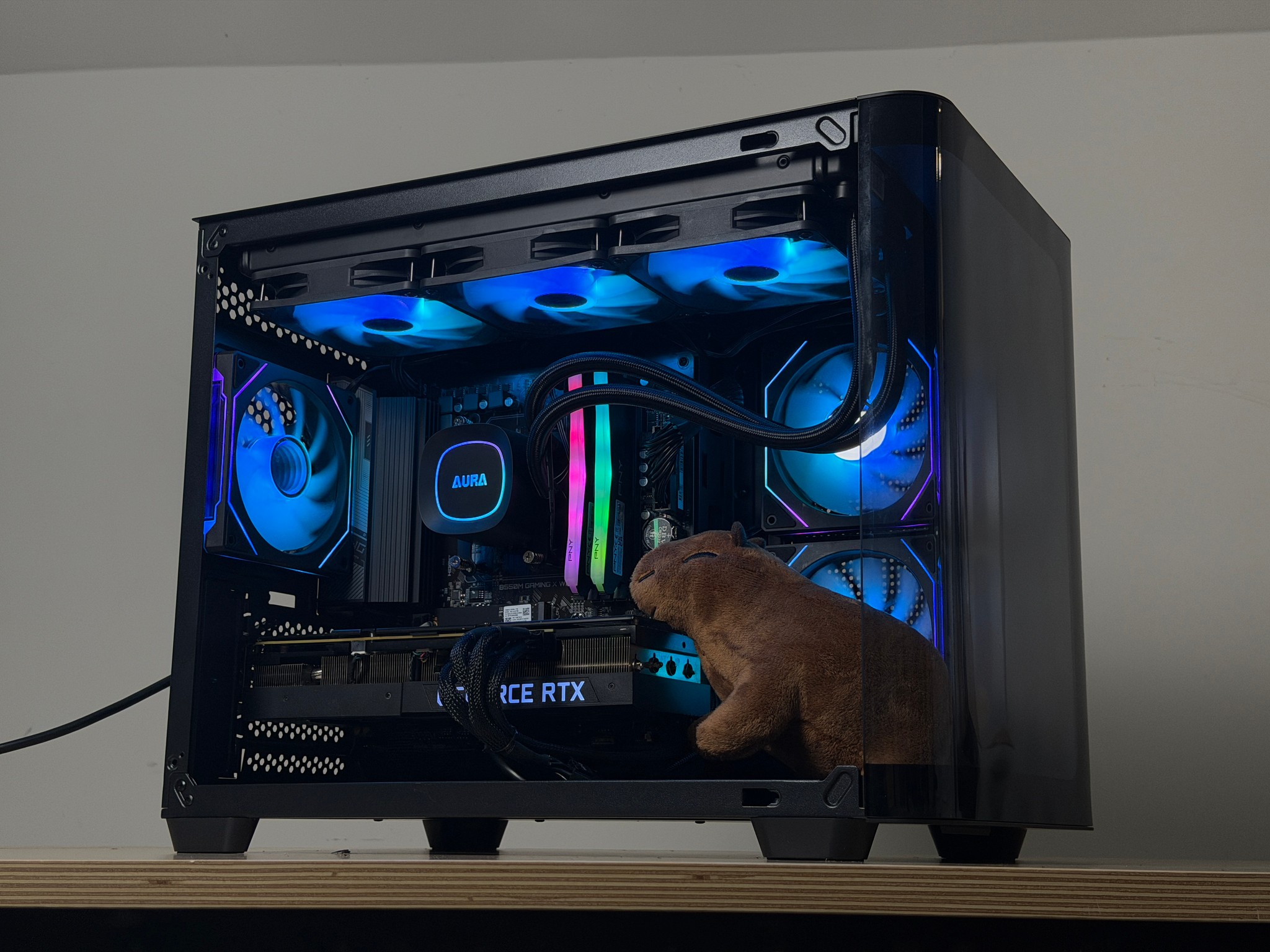 🖤♠️ Black 1440p Gaming PC ♠️🖤 RTX 3080 | Ryzen 5 5600 | 32GB RAM | 1TB SSD - WiFi, BlueTooth