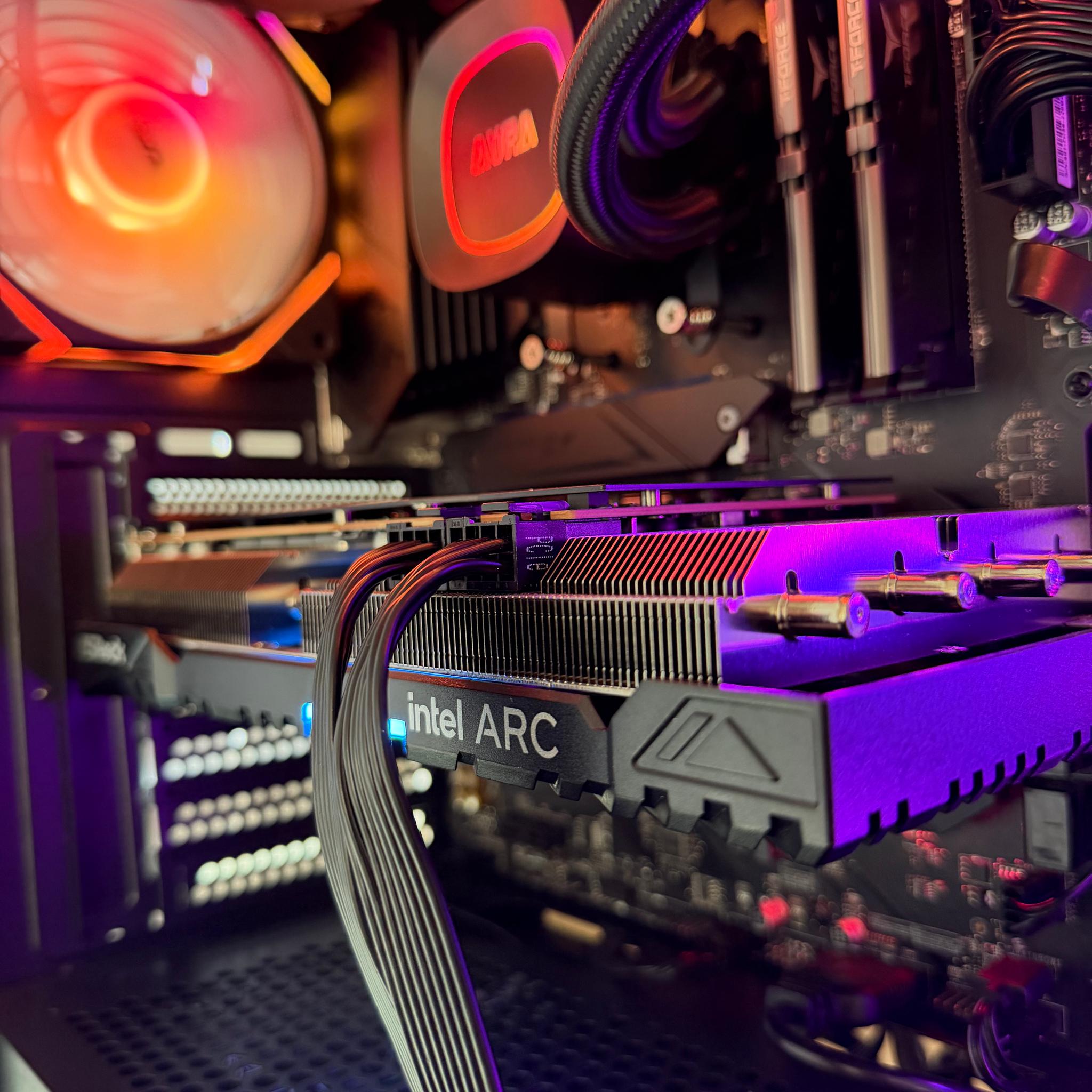 🔥 RGB Gaming PC | Intel Arc A750 8GB | Ryzen 5 5500 | 1TB | 850W PSU | 360mm AIO | WiFi 🔥