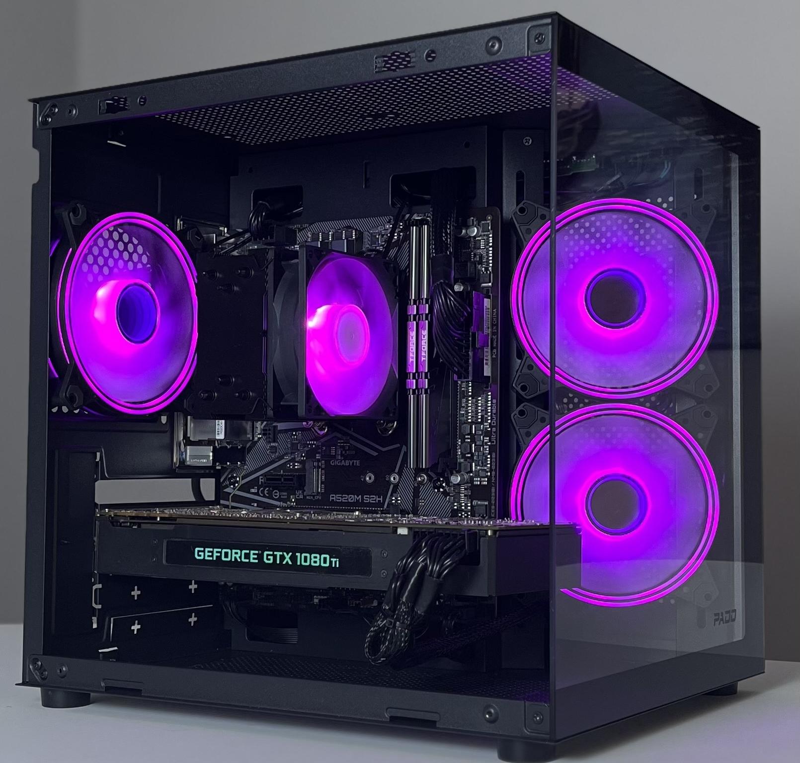 ▪️CLEAN LOOKING▪️💰 MAX PERFORMANCE 💰🟥RYZEN 5 5500🟥🟩 GTX 1080TI 🟩 GAMING PC