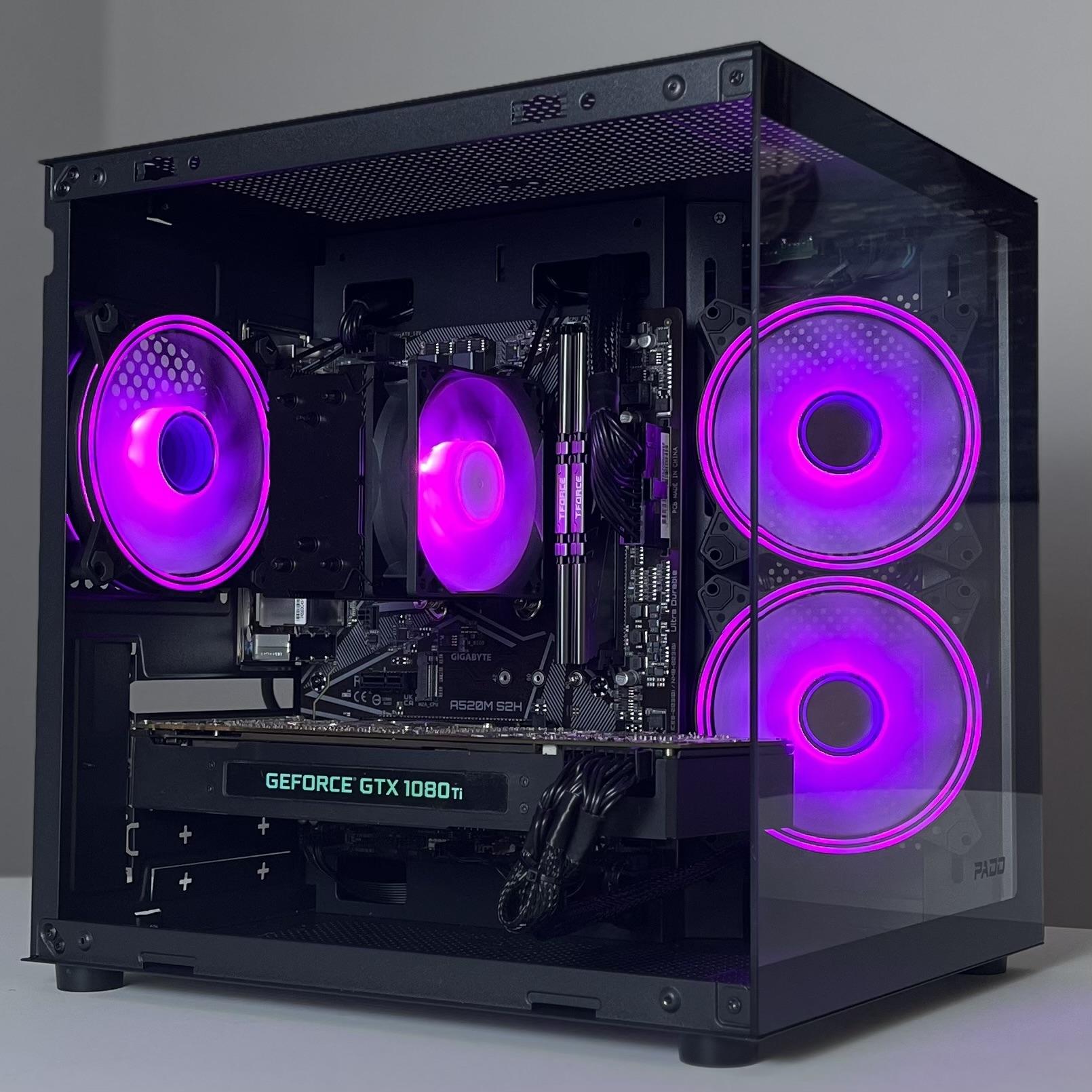 ▪️CLEAN LOOKING▪️💰 MAX PERFORMANCE 💰🟥RYZEN 5 5500🟥🟩 GTX 1080TI 🟩 GAMING PC