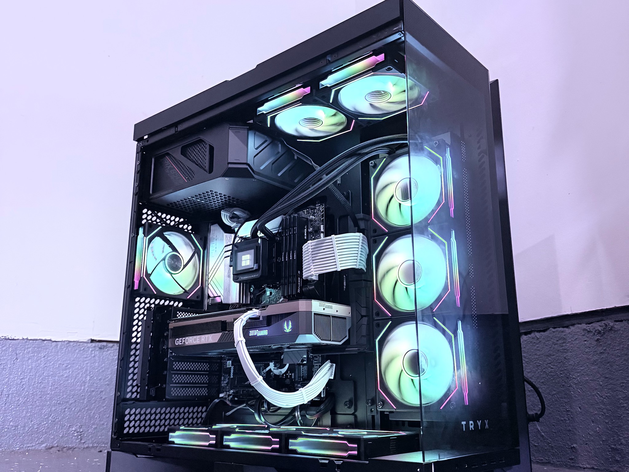 ⚫️"Obsidian Flux"🌈| 4K Gaming + AI Workstation | RTX 5080 | i9 12900K | 64 DDR5 | 10TB Storage