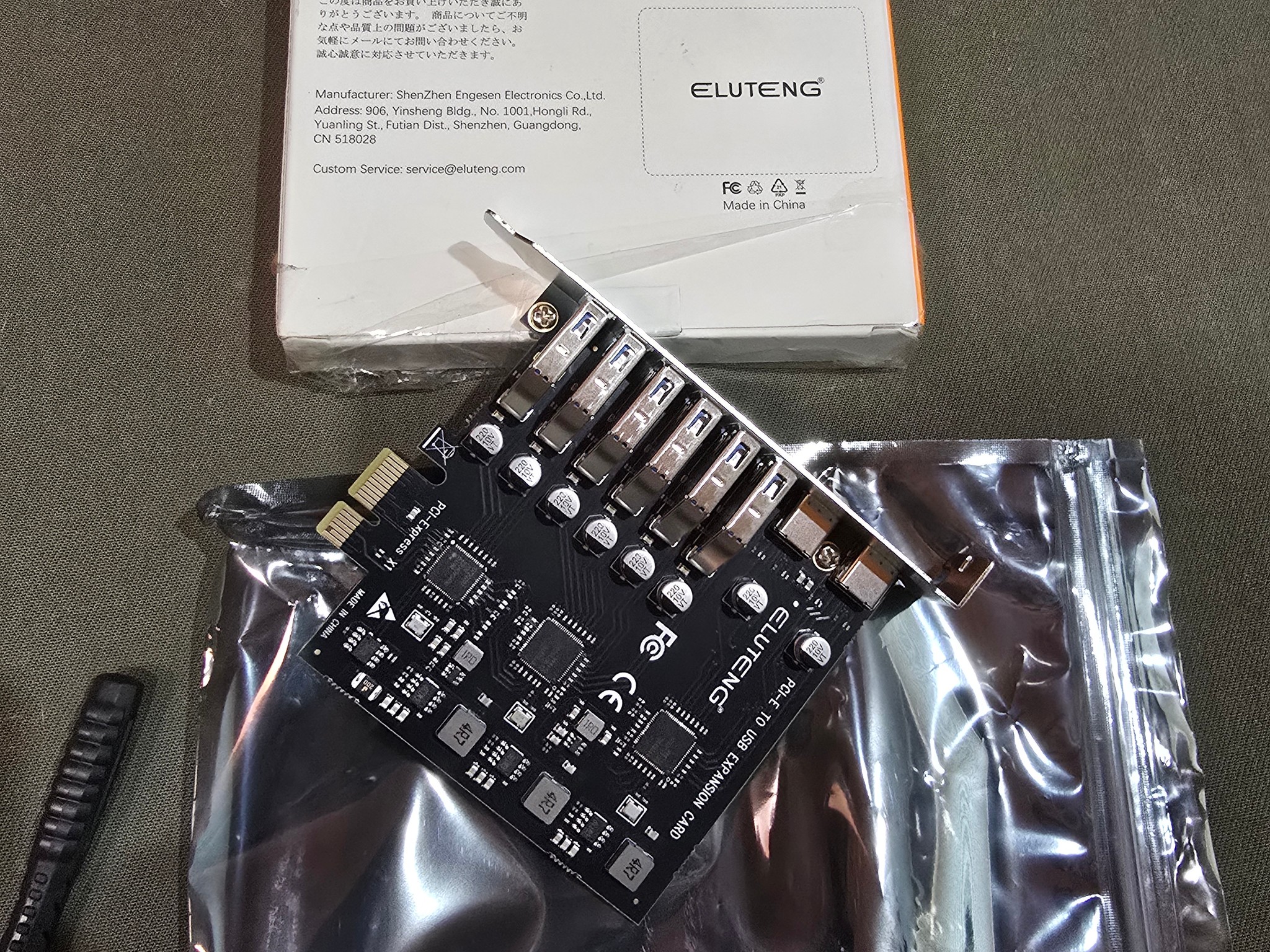 PCIE USB 3.2 Card 8 Ports PCI Expreess to USB C Expansion Card Superspeed 6 USB and 2 Type C