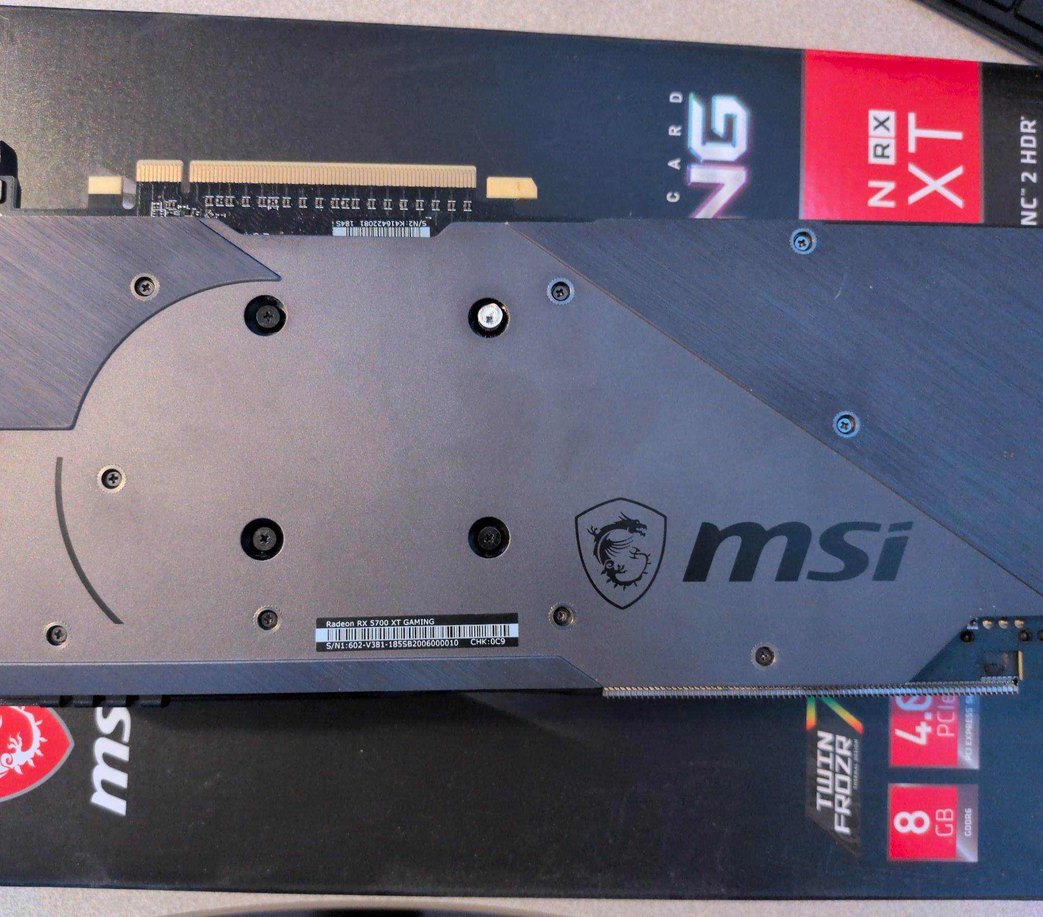 MSI RX 5700 XT Gaming X 8GB - No Display - For Parts