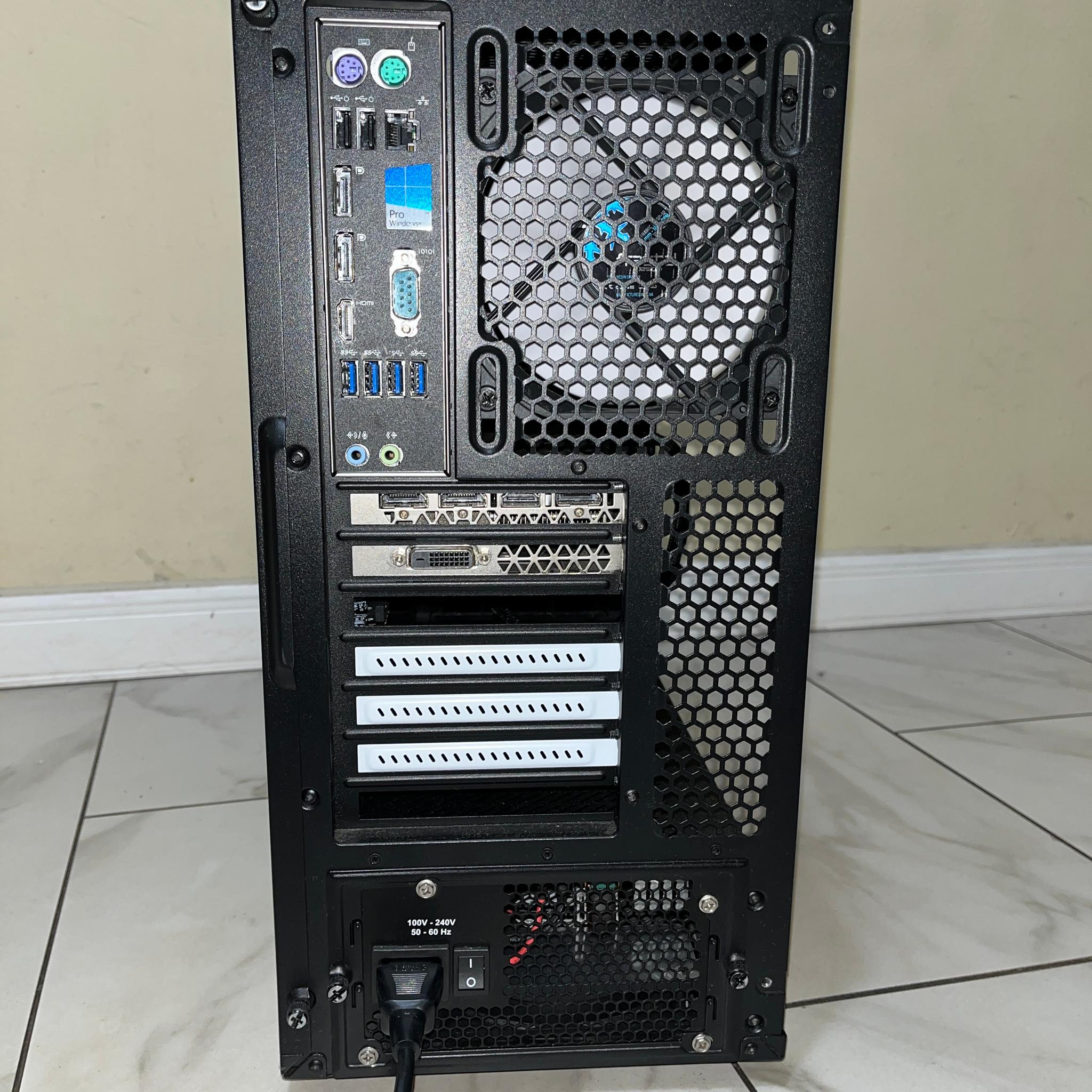 🟠🔥NVIDIA GTX 1080, Intel i7-6700, 12GB RAM, 1.1 TB Storage, High Performance Custom Gaming PC 🖥️🔵