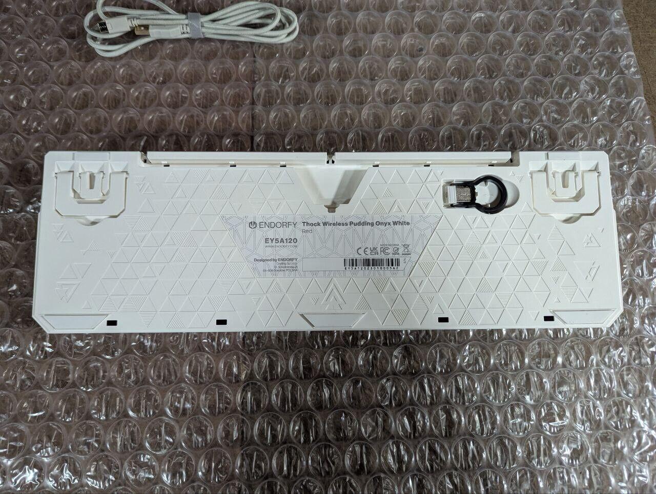 Endorfy Thock Wireless Keyboard | Kailh Box Red Switch | US Layout - Onyx White