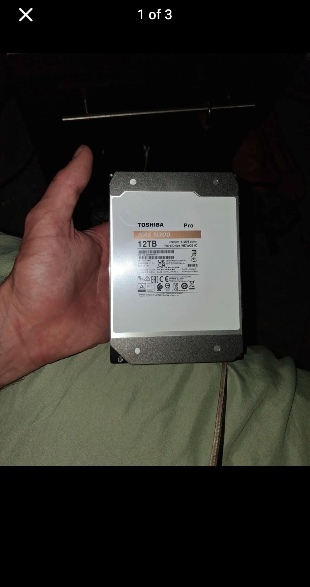 Toshiba N300 Pro 12 gb hard drive