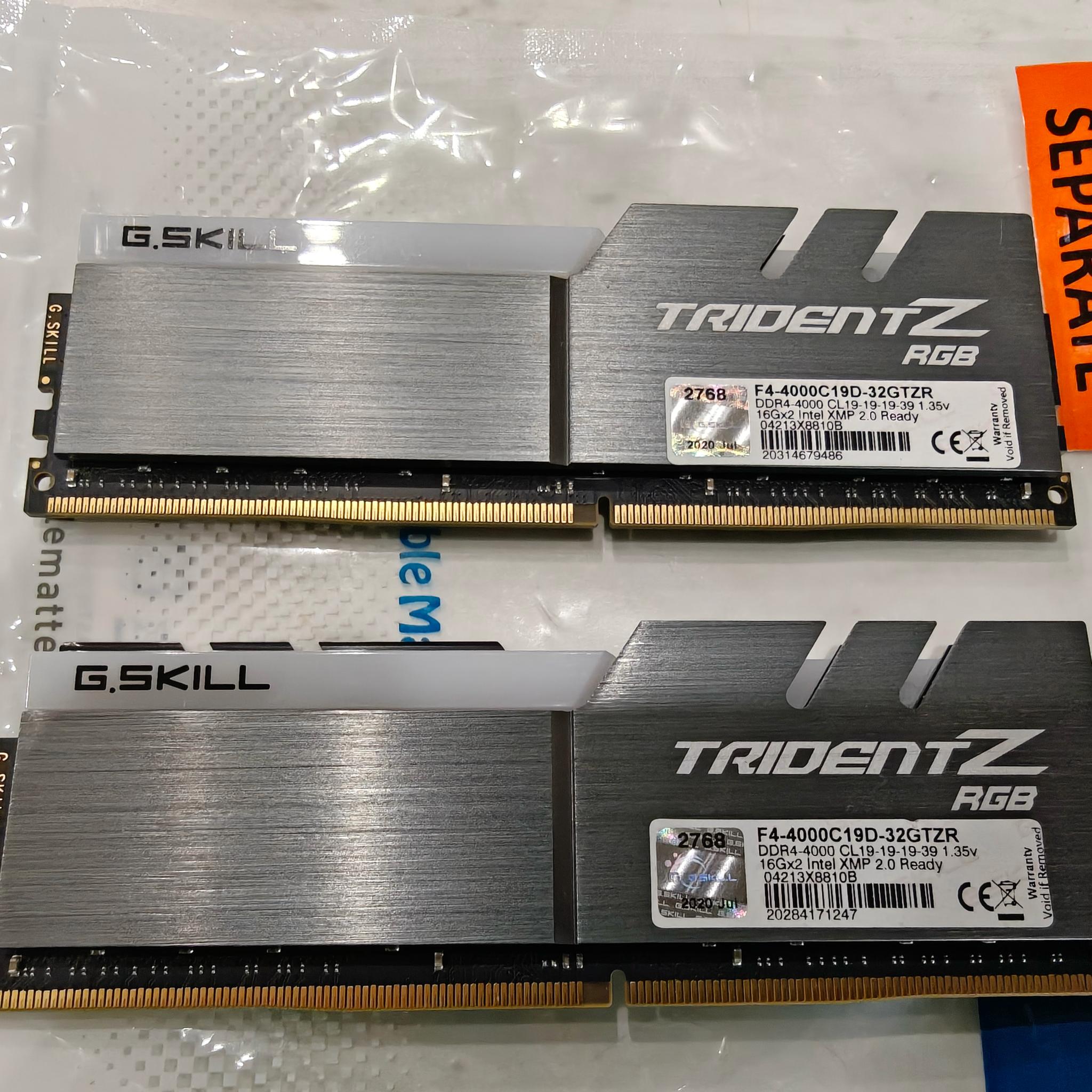 G.Skill Trident Z RGB 32GB DDR4-4000 (2x16GB)