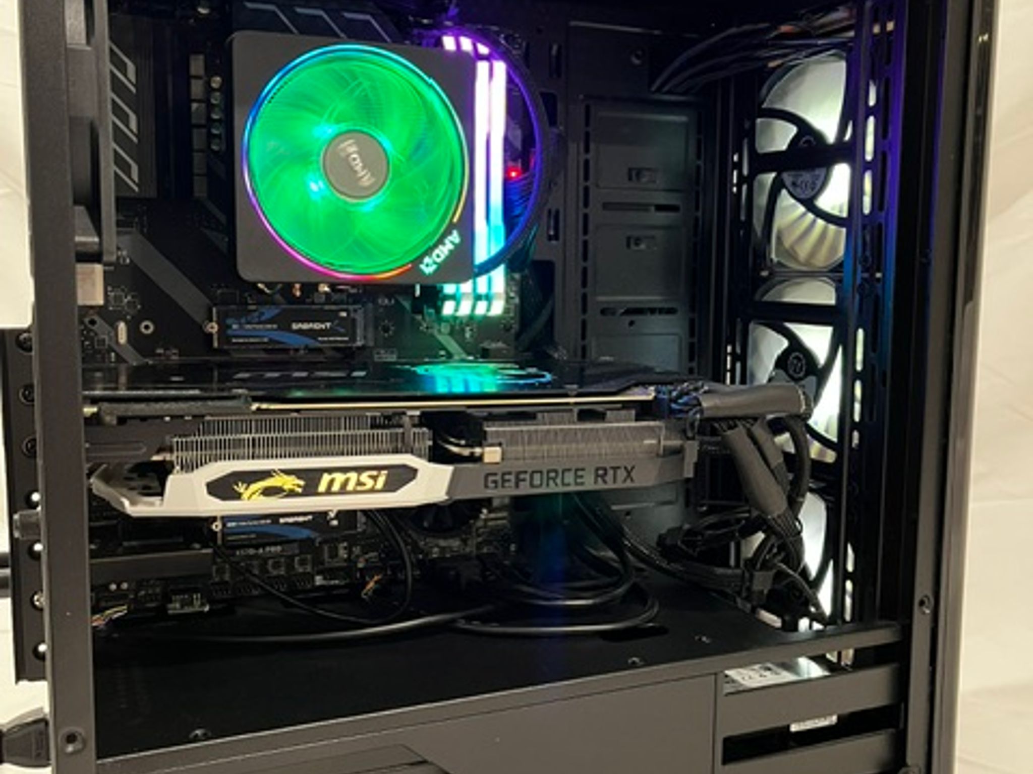 GeForce RTX 2070 Super Custom Gaming PC - Ryzen 7 3700X, 32GB, 3TB (2SSD +1HDD), WiFi 6