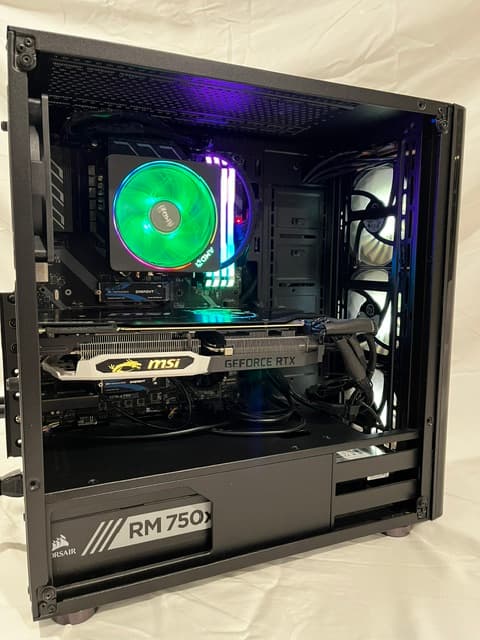 GeForce RTX 2070 Super Custom Gaming PC - Ryzen 7 3700X, 32GB, 3TB (2SSD +1HDD), WiFi 6