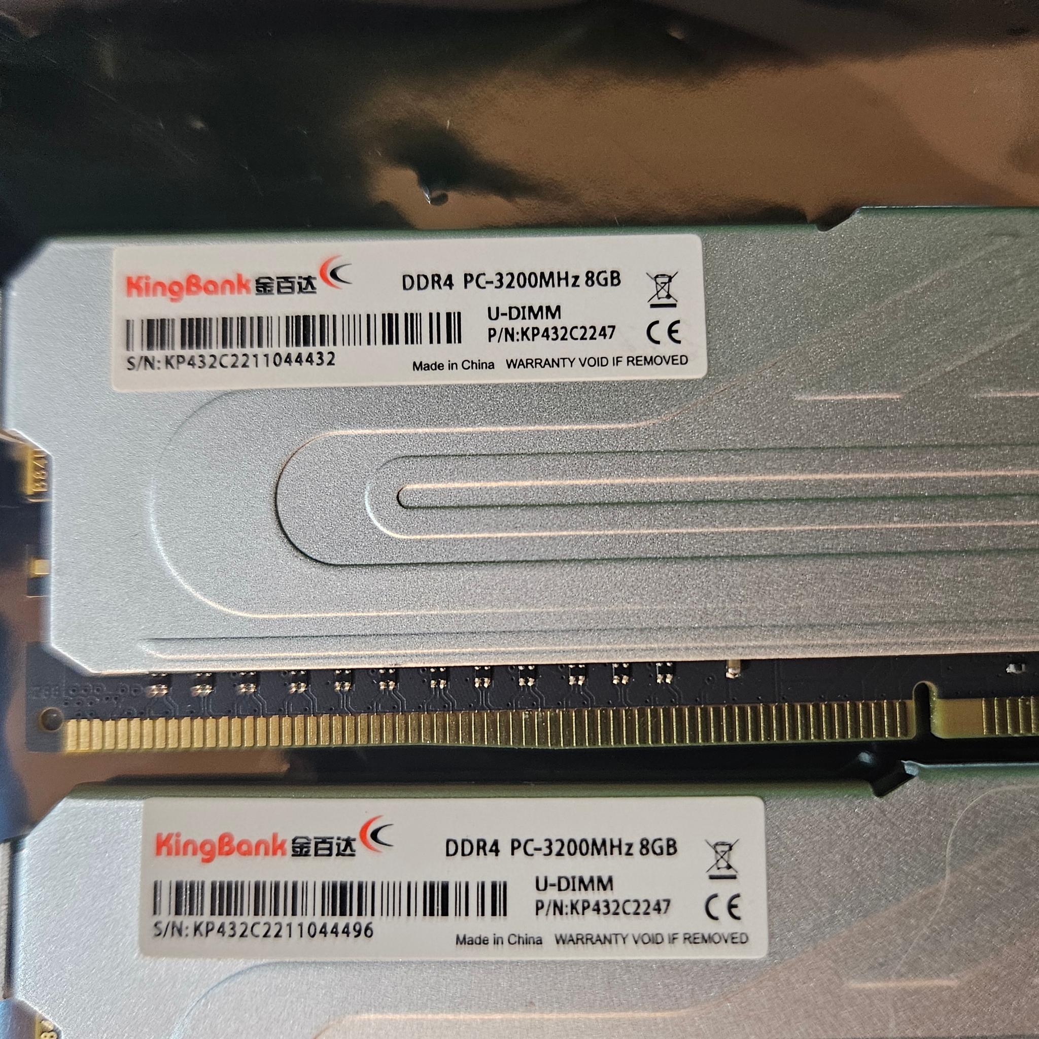 ☆★ Used 16gb DDR4 Kingbank 3200mhz ★☆