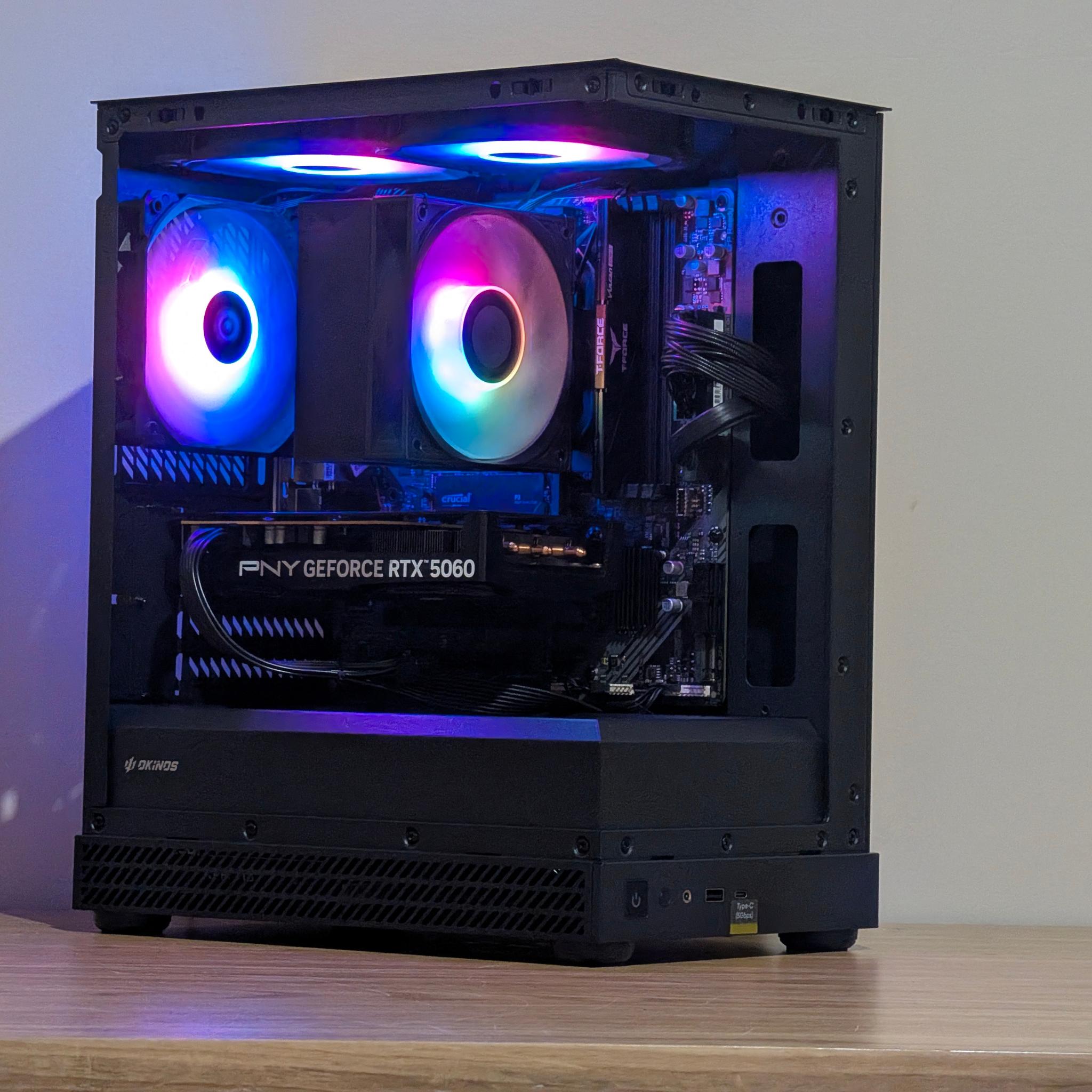 🌈🖤Ryzen 5 8400F | RTX 5060 | 16GB DDR5 | 1TB SSD | Gaming PC🖤🌈