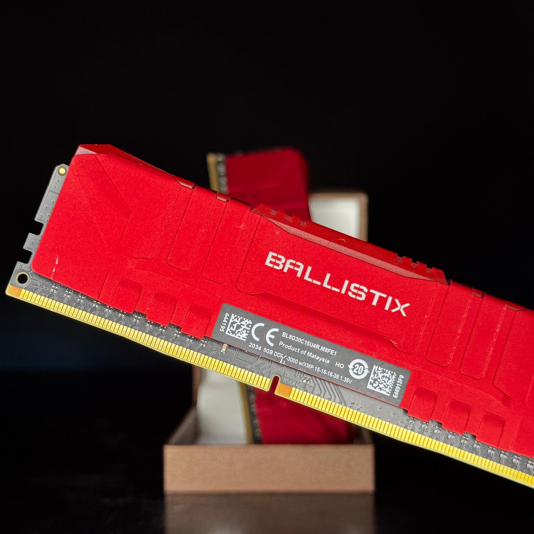 Crucial Ballistix DDR4-3000 16GB (2x8GB) Red DIMM RAM | Jawa