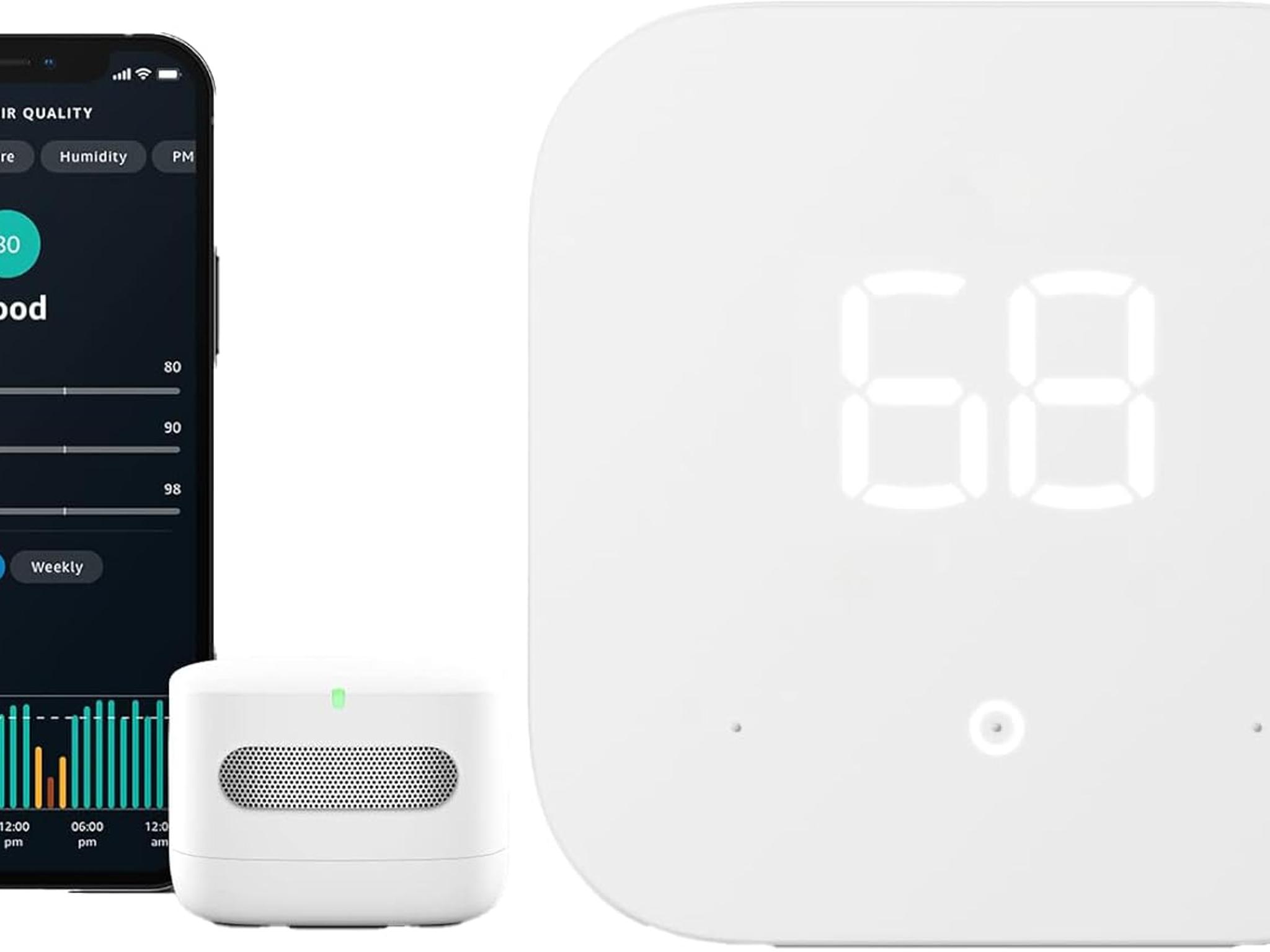 Smart Thermostat and Air Quality Monitor Bundle - Know & Control Your Air