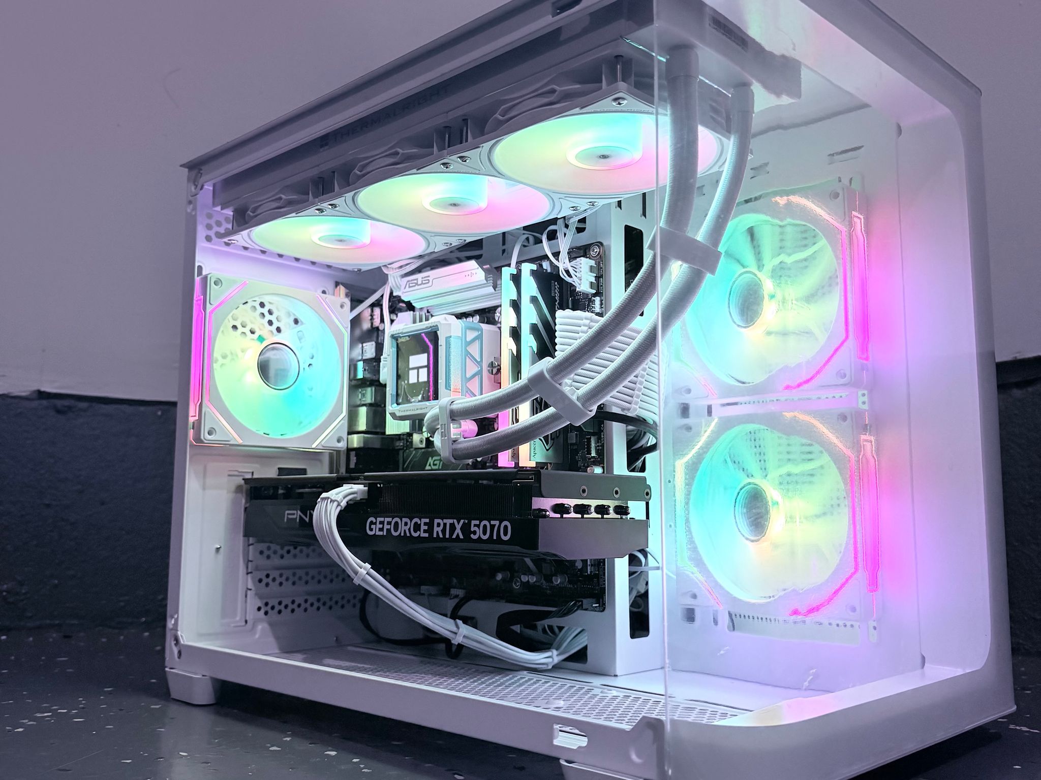 ⚪️"Crystal Frost🌈| 1440p Gaming | RTX 5070 | Ultra 7 265F | 32GB DDR5 | 1TB SSD | Free Shipping