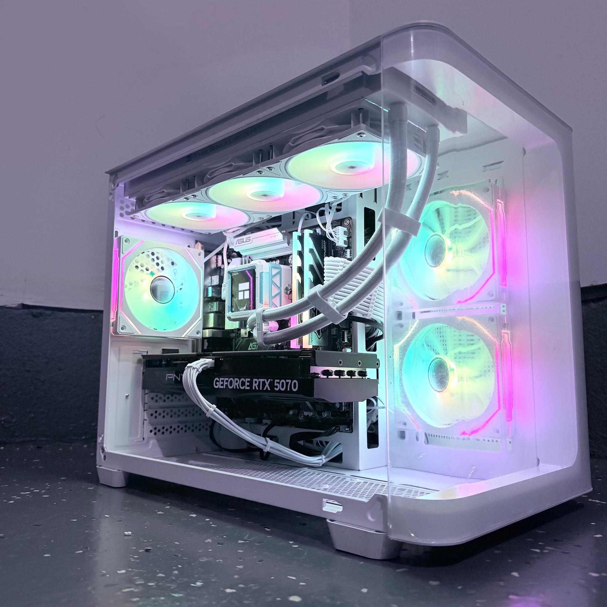 ⚪️"Crystal Frost🌈| 1440p Gaming | RTX 5070 | Ultra 7 265F | 32GB DDR5 | 1TB SSD | Free Shipping