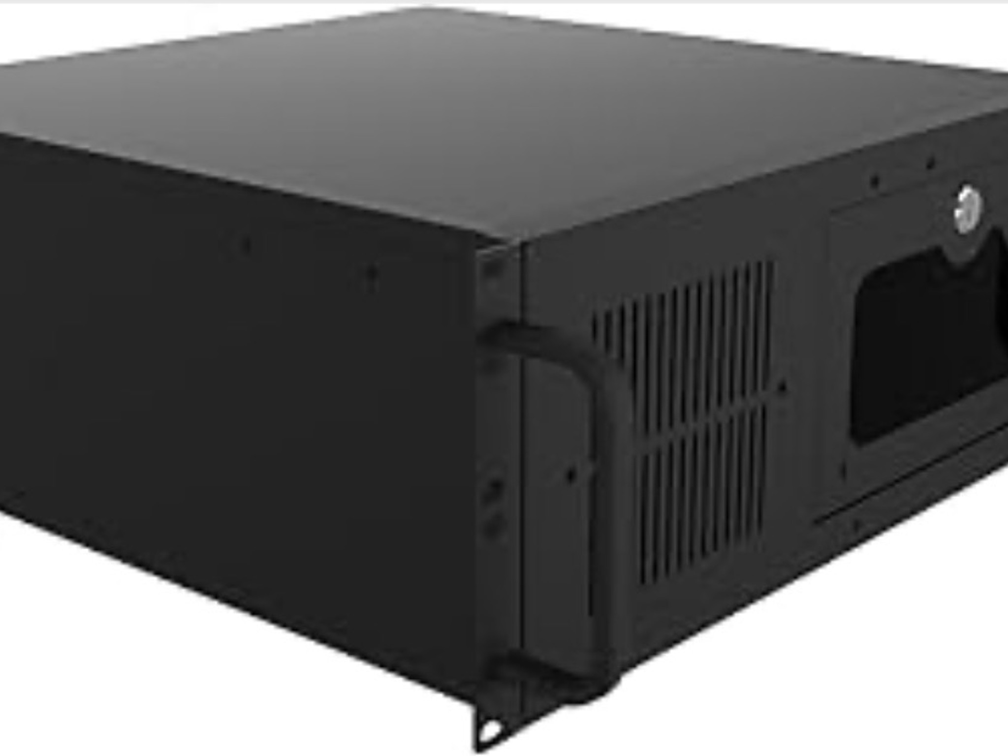 4U Server Cabinet Case - Rackmount Server Chassis with 7 PCI Slots, Lockable with Key