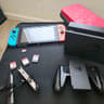 Nintendo Switch Bundle – w/ Box, 200GB SD Card, 3 Games, Case (Bundle)