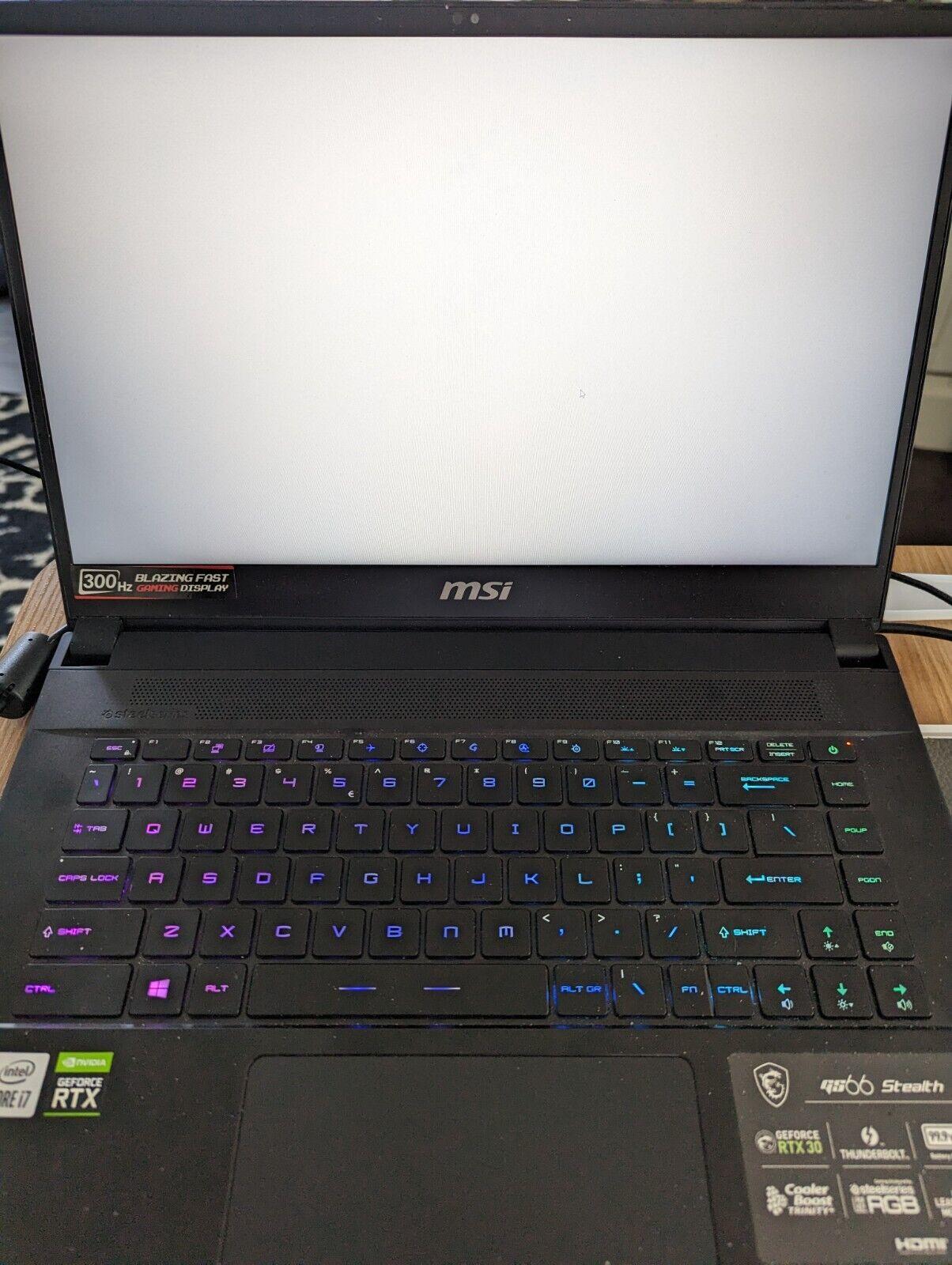MSI GS66 Stealth 15.6 300Hz Intel Core i7-10870H RTX3070 Max-Q 32GB 1TB NVMe SSD 