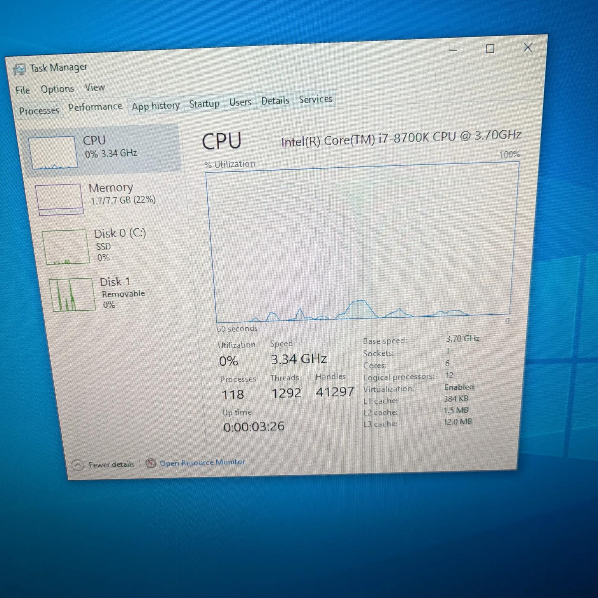 Intel i7-8700k