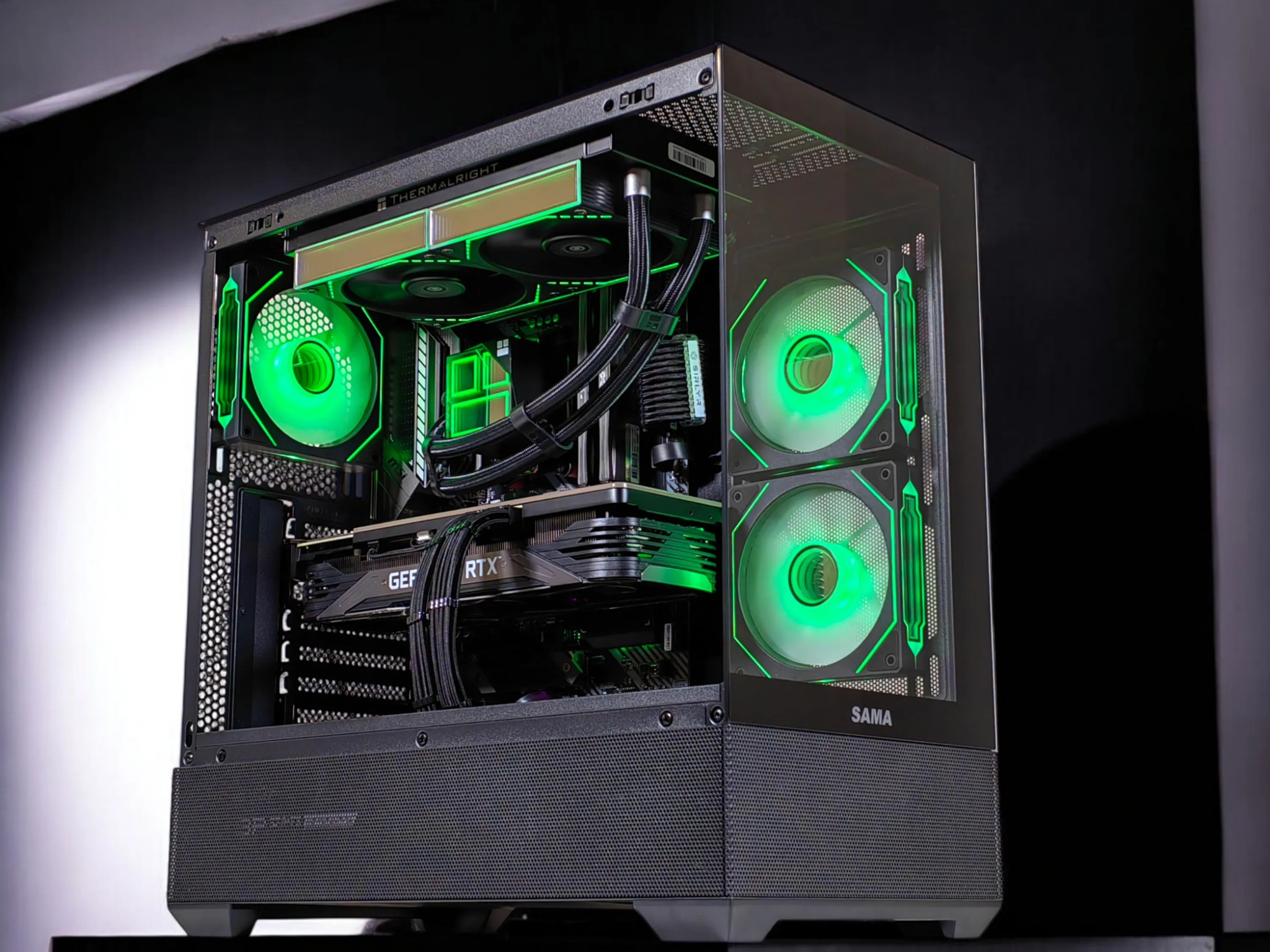🚨Liquid Cooled Gaming PC🚀 Nvidia RTX 3080 10GB🚀AMD Ryzen 7 5700X3D 3D V-Cache🚀 32GB DDR4🚀1TB SSD