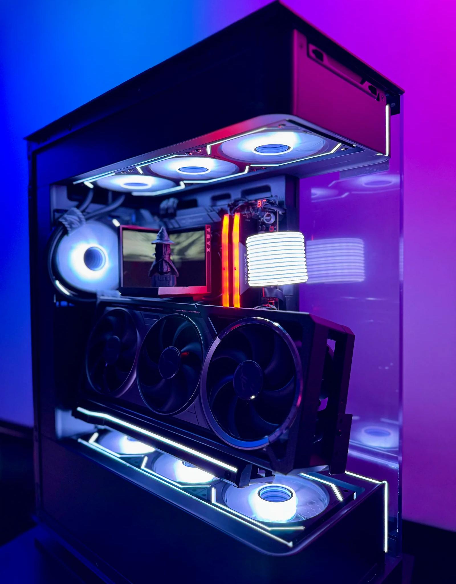 Custom Gaming PC RTX 5080 Ryzen 7 9850X3D 96GB DDR5 2TB SSD Windows 11 Pro  Copy title