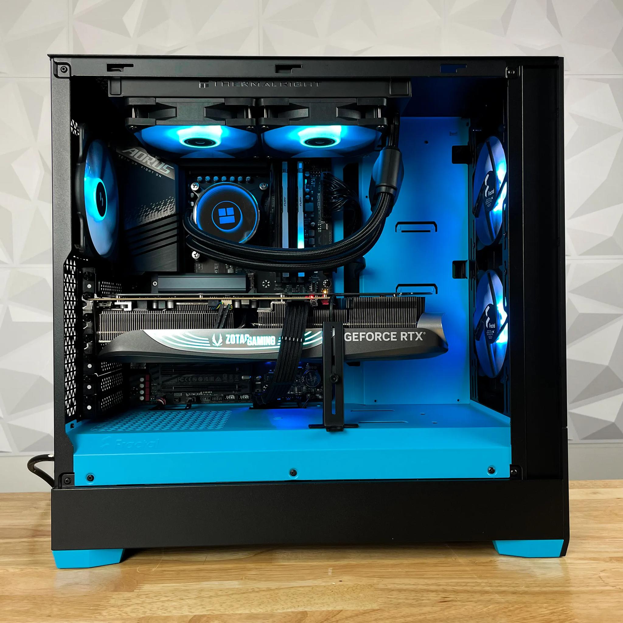 AES Cyan 12700k RTX 4080 Gaming PC