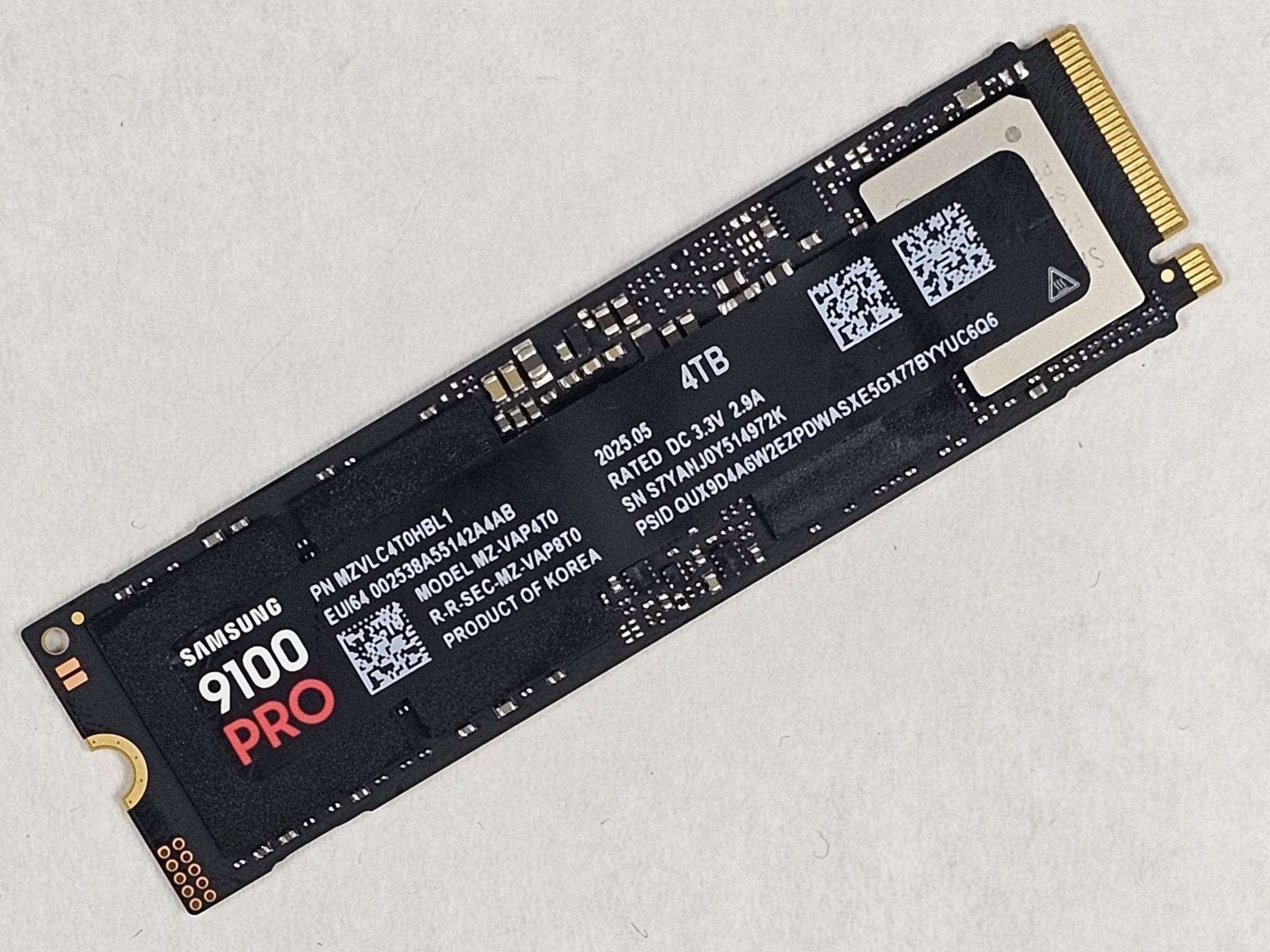 4TB NVMe M.2 SSD Samsung 9100 PRO Gen5