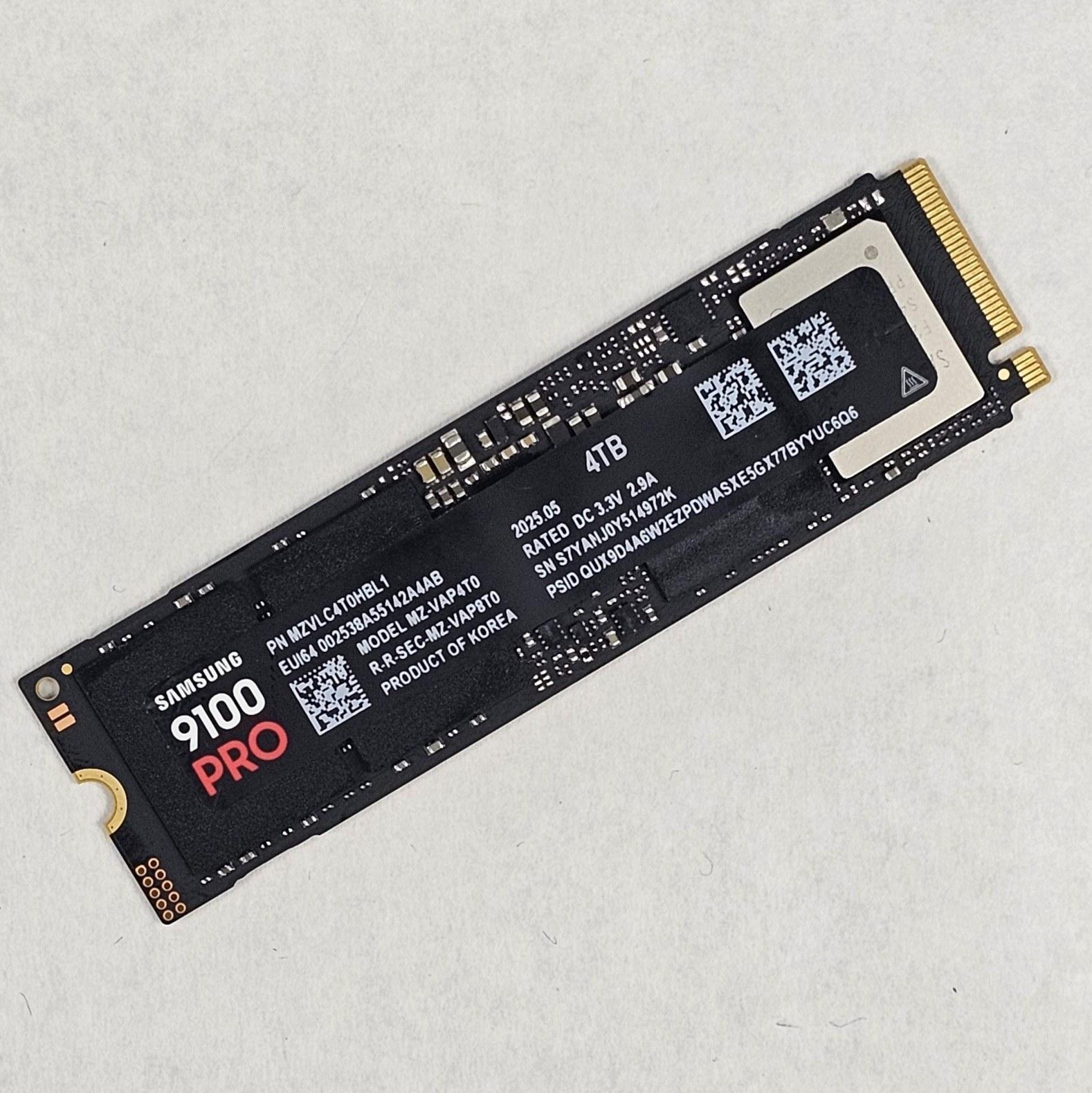 4TB NVMe M.2 SSD Samsung 9100 PRO Gen5