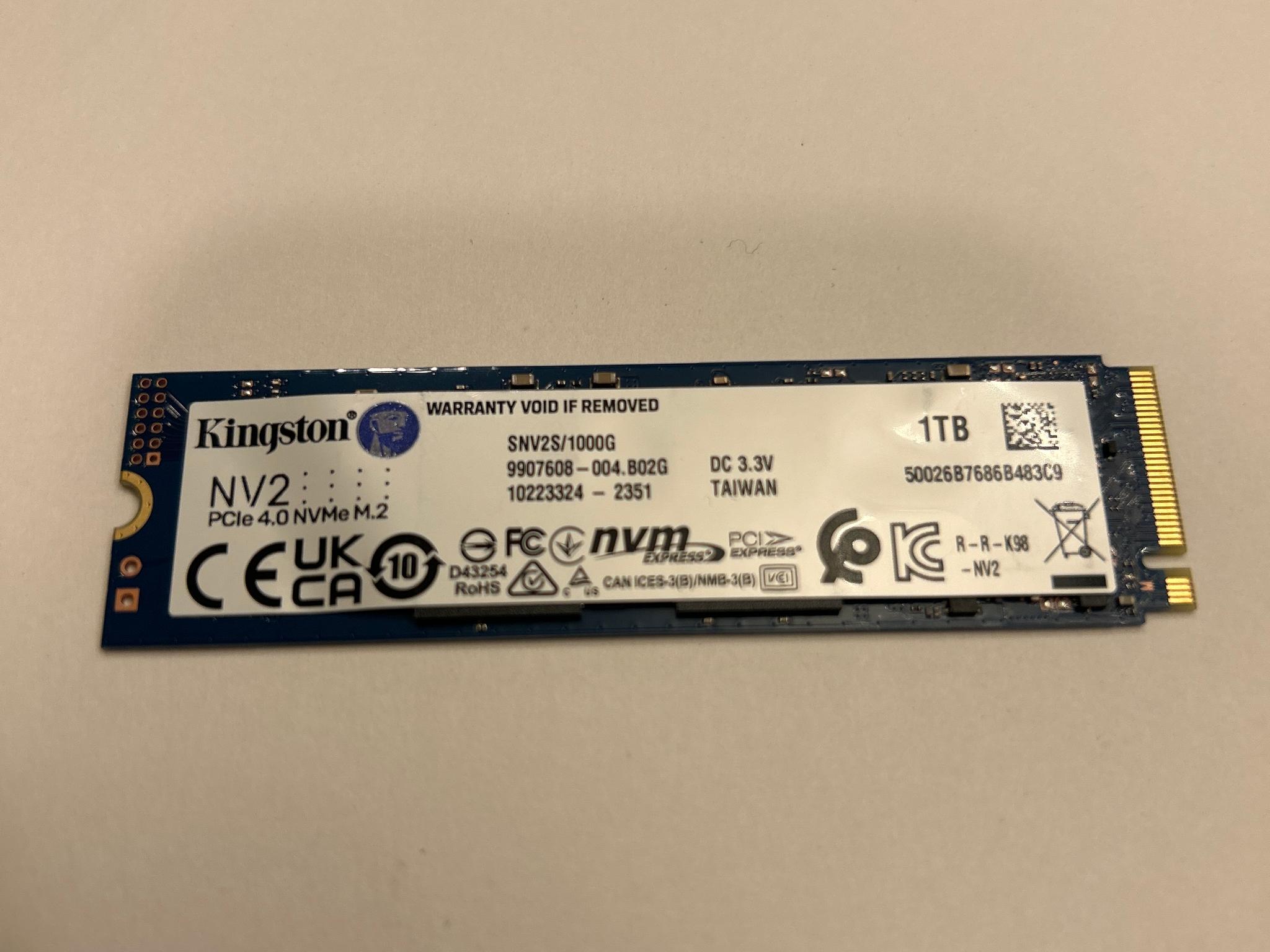 Kingston NV2 PCLe 4.0 M.2 1TB