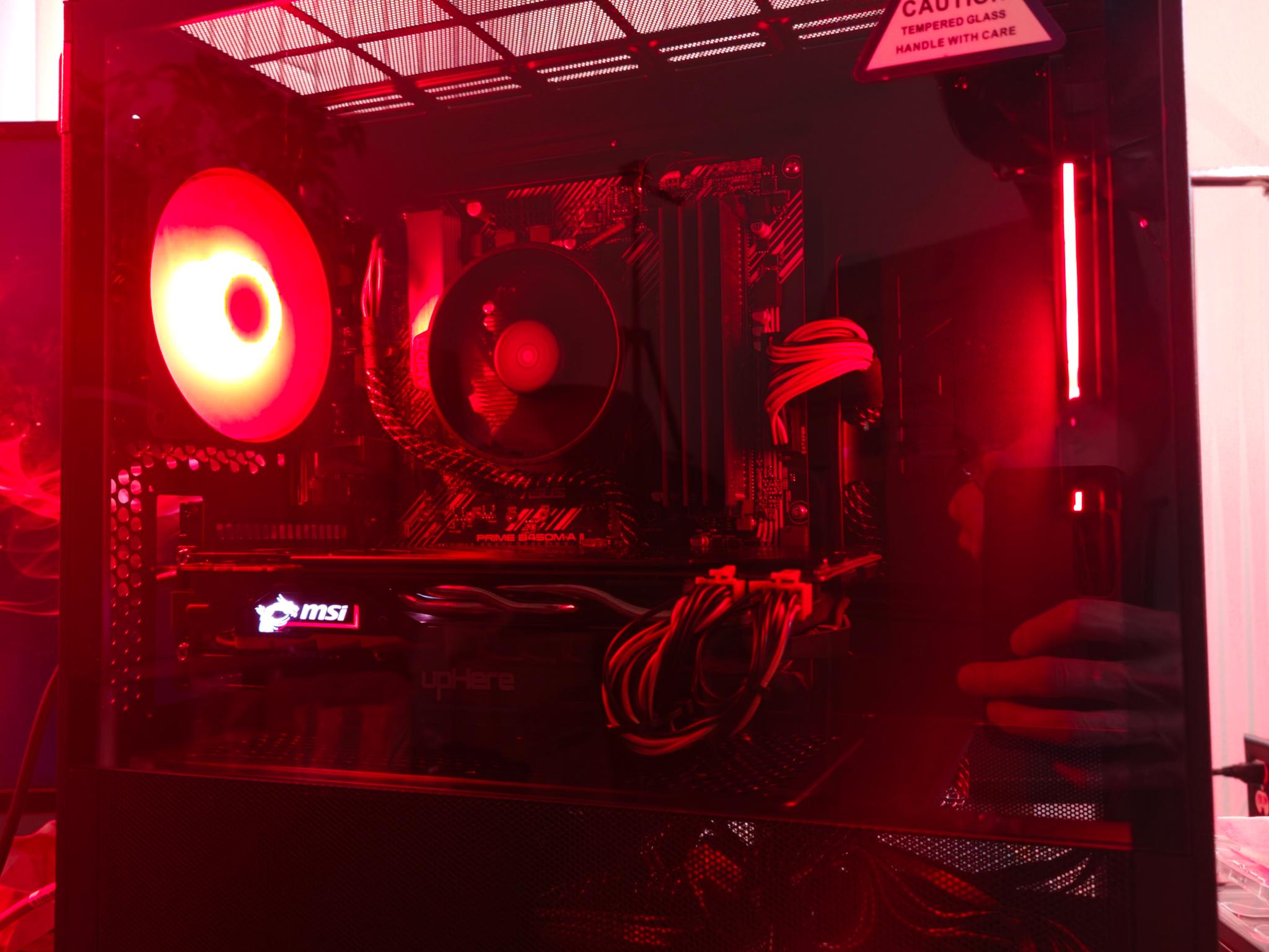 GeForce GTX 1080 Gaming PC - Ryzen 5 3600, 16GB RAM, 256GB SSD, 1TB HDD, Windows 11 Pro, ARGB fans