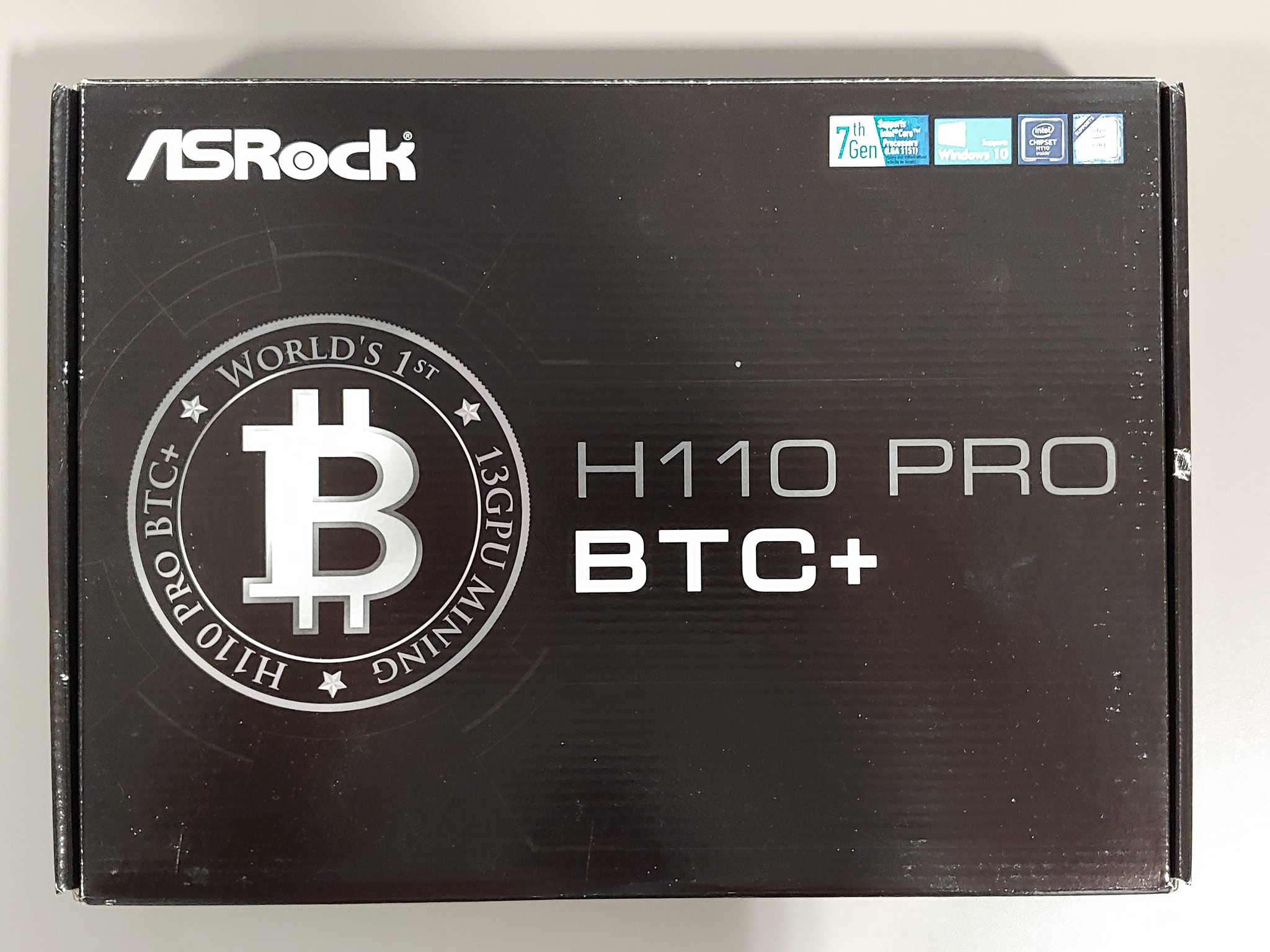 ASRock H110 Pro BTC+ 13-GPU Mining Motherboard + Celeron CPU – FOR PARTS / NOT WORKING
