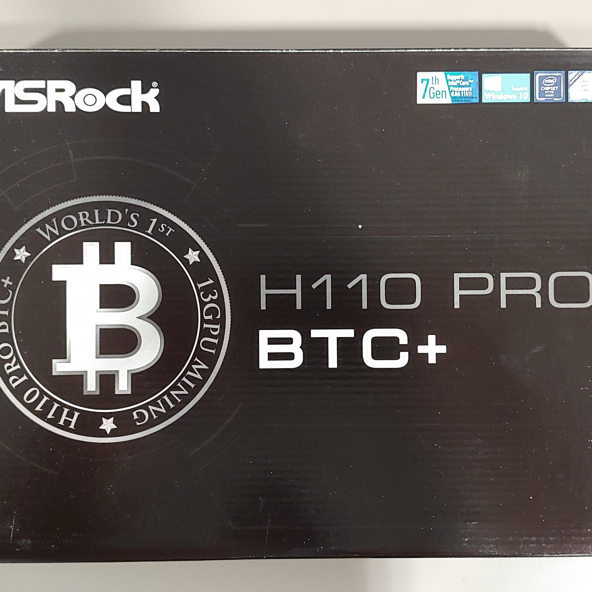 ASRock H110 Pro BTC+ 13-GPU Mining Motherboard + Celeron CPU – FOR PARTS / NOT WORKING