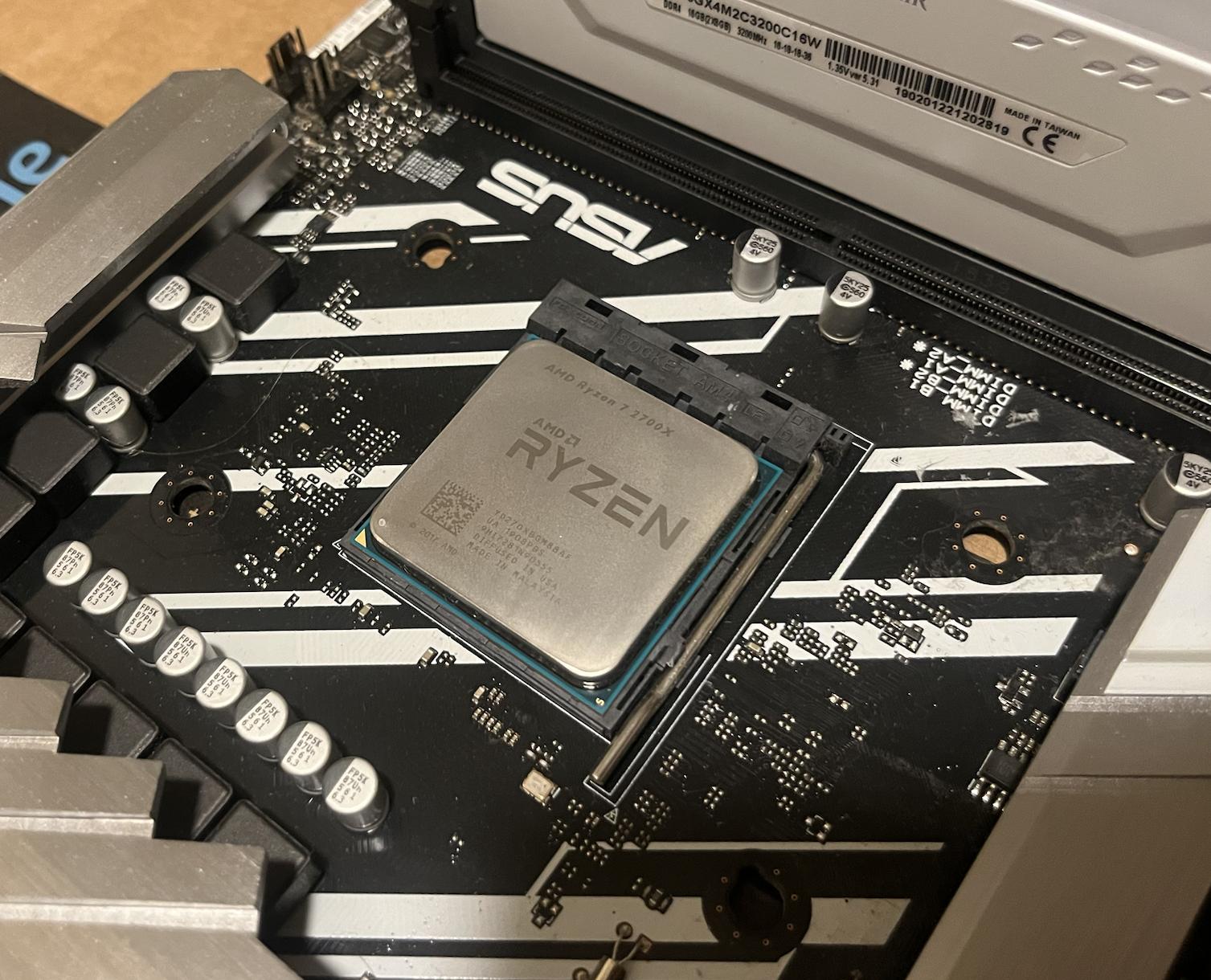 AMD Ryzen 7 2700X + Asus Prime x-470 pro