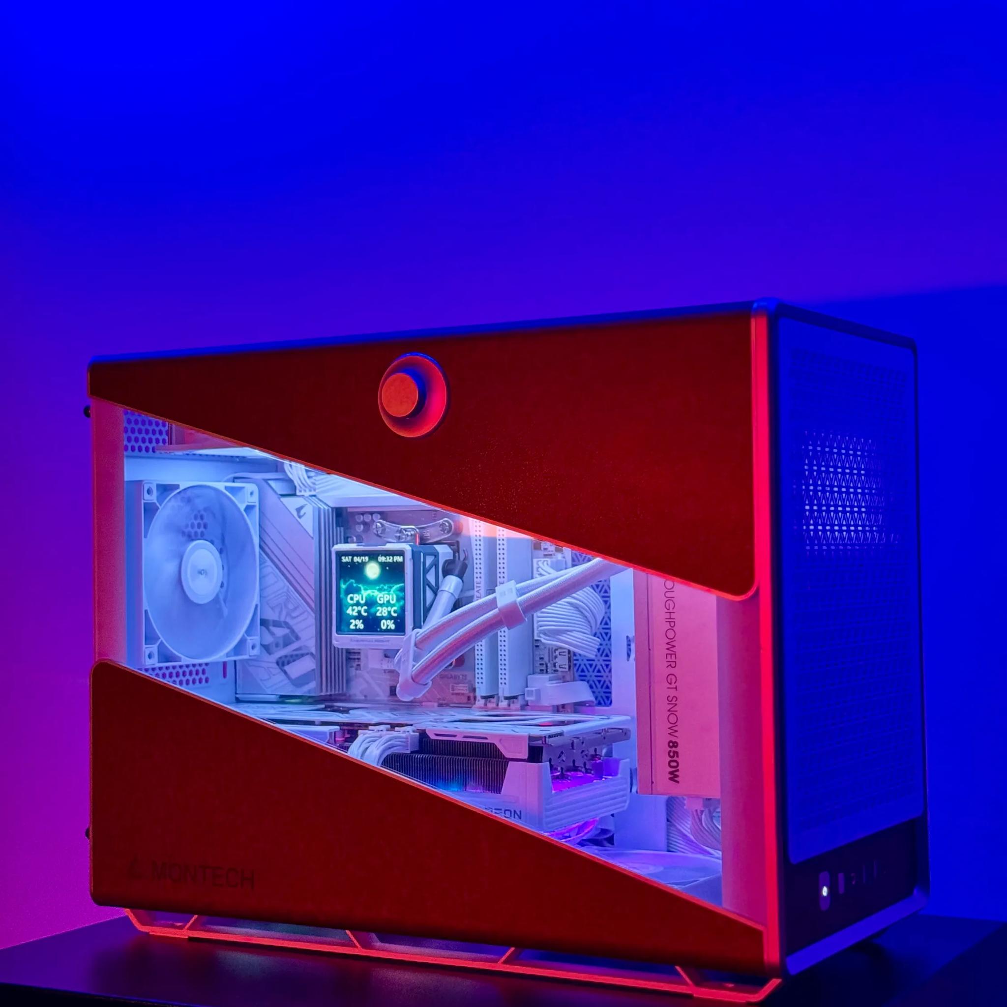 The Dream Machine ☁️🌜✨ Gaming PC  🚀 Radeon 9070 OC, Ryzen 9800X3D, 32GB RAM, 4TB SSD, Aorus ICE Mobo