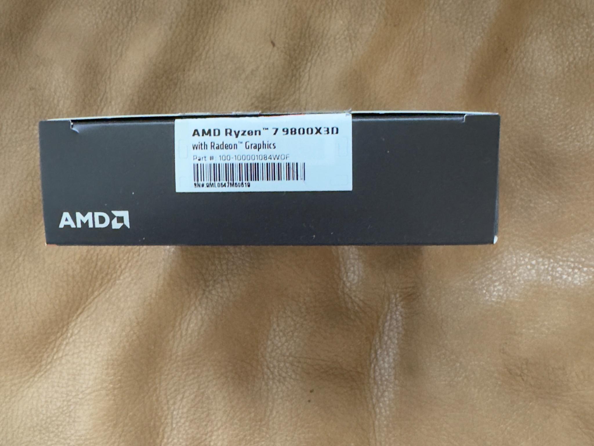 AMD Ryzen 7 9800X3D - Ryzen 7 9000 Series Zen 5 8-Core 5.2 GHz