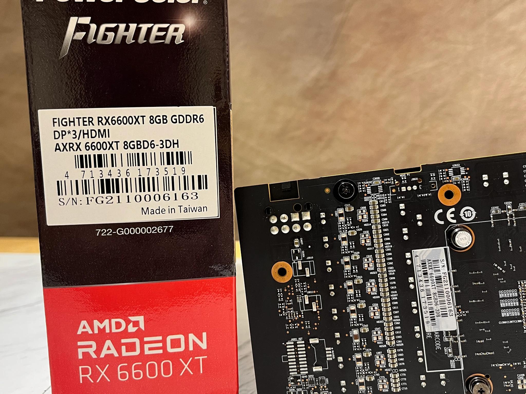 Like new AMD PowerColor RX 6600 XT