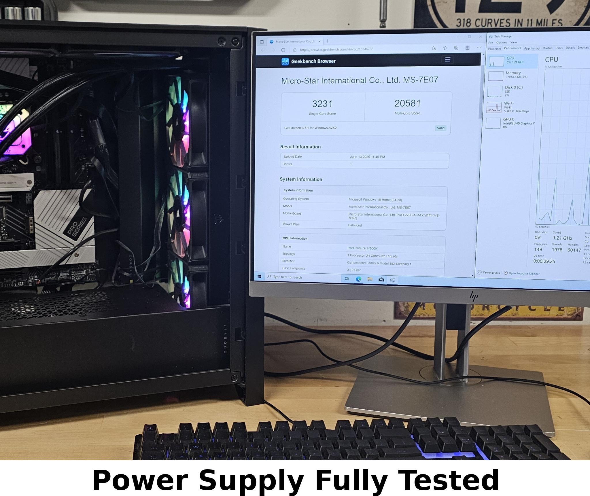 850 Watt PSU Corsair RM850e Power Supply