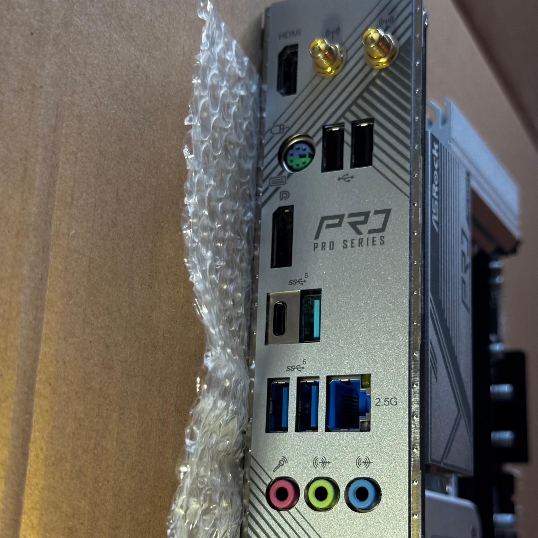 ASRock B760M Pro RS DDR5 Motherboard + Installed Intel Wi-Fi 6 AX200 Kit