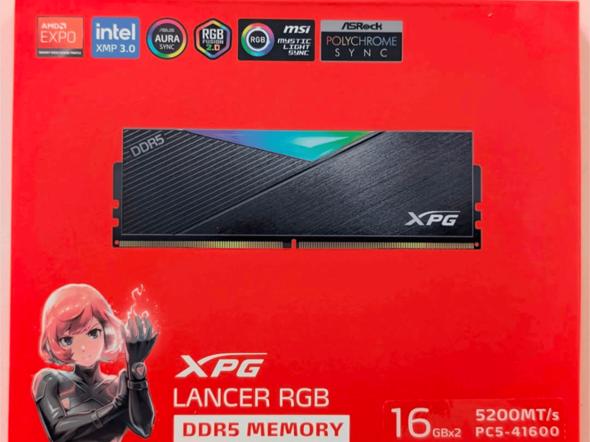 XPG Lancer 32GB DDR5 5200MHz RGB