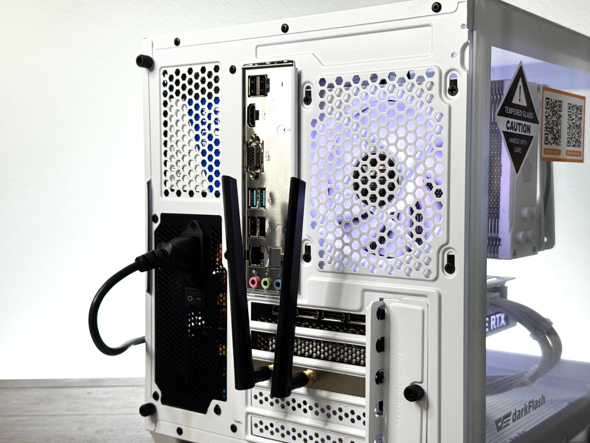 🧊 White RTX 3060 Ti Gaming PC | Ryzen 5 3600 | 16GB RAM | WiFi+RGB