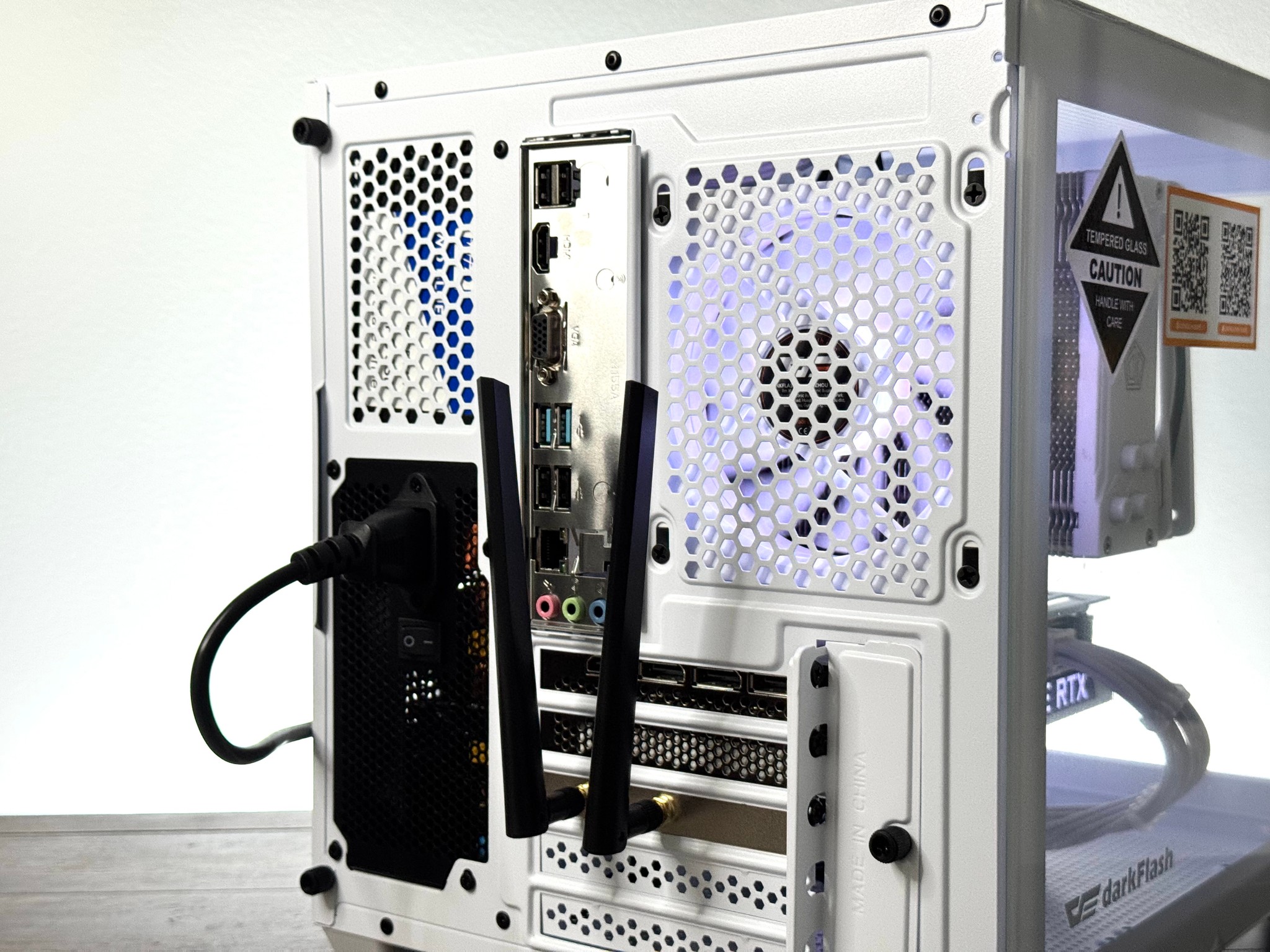 🧊 White RTX 3060 Ti Gaming PC | Ryzen 5 3600 | 16GB RAM | WiFi | RGB