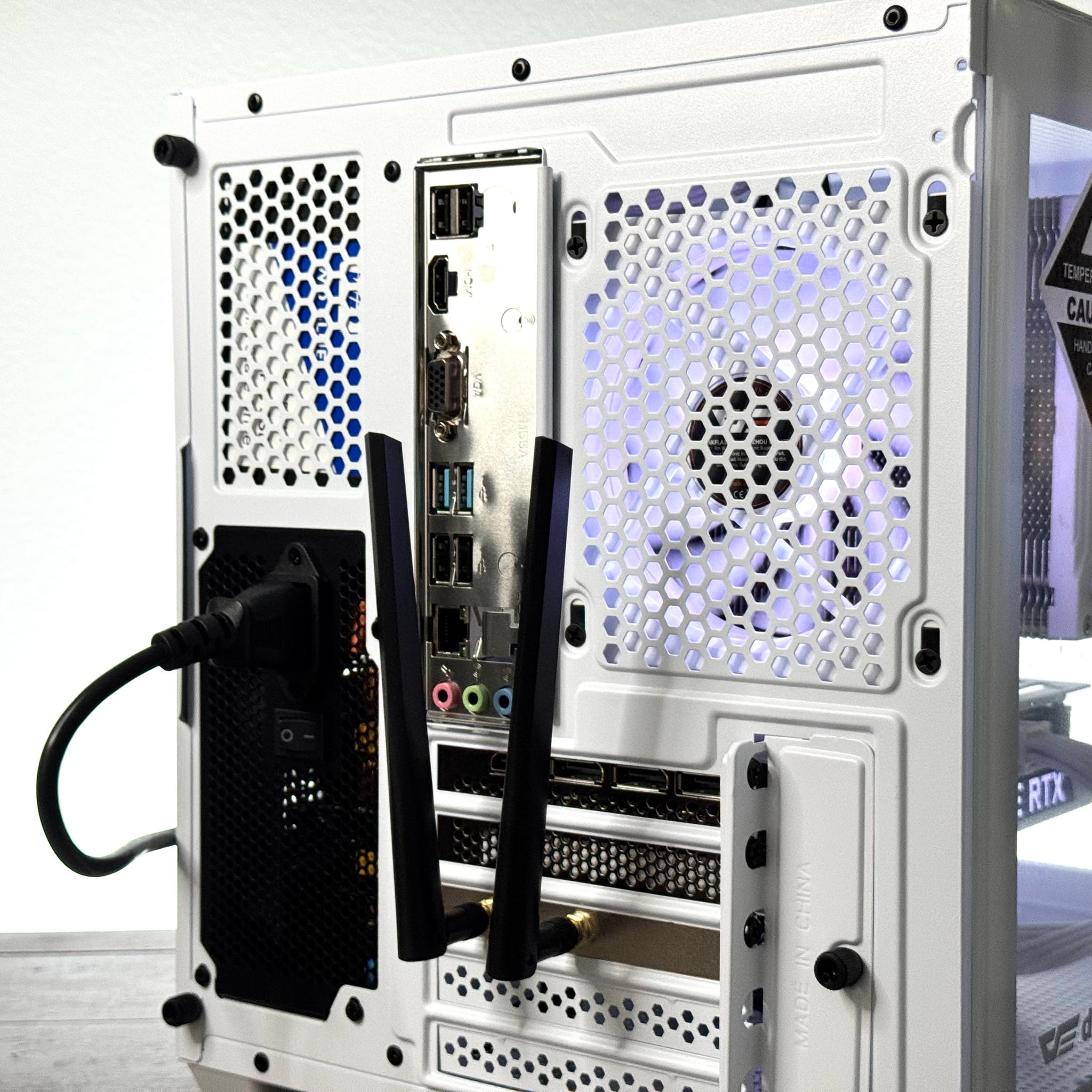 🧊 White RTX 3060 Ti Gaming PC | Ryzen 5 3600 | 16GB RAM | WiFi | RGB