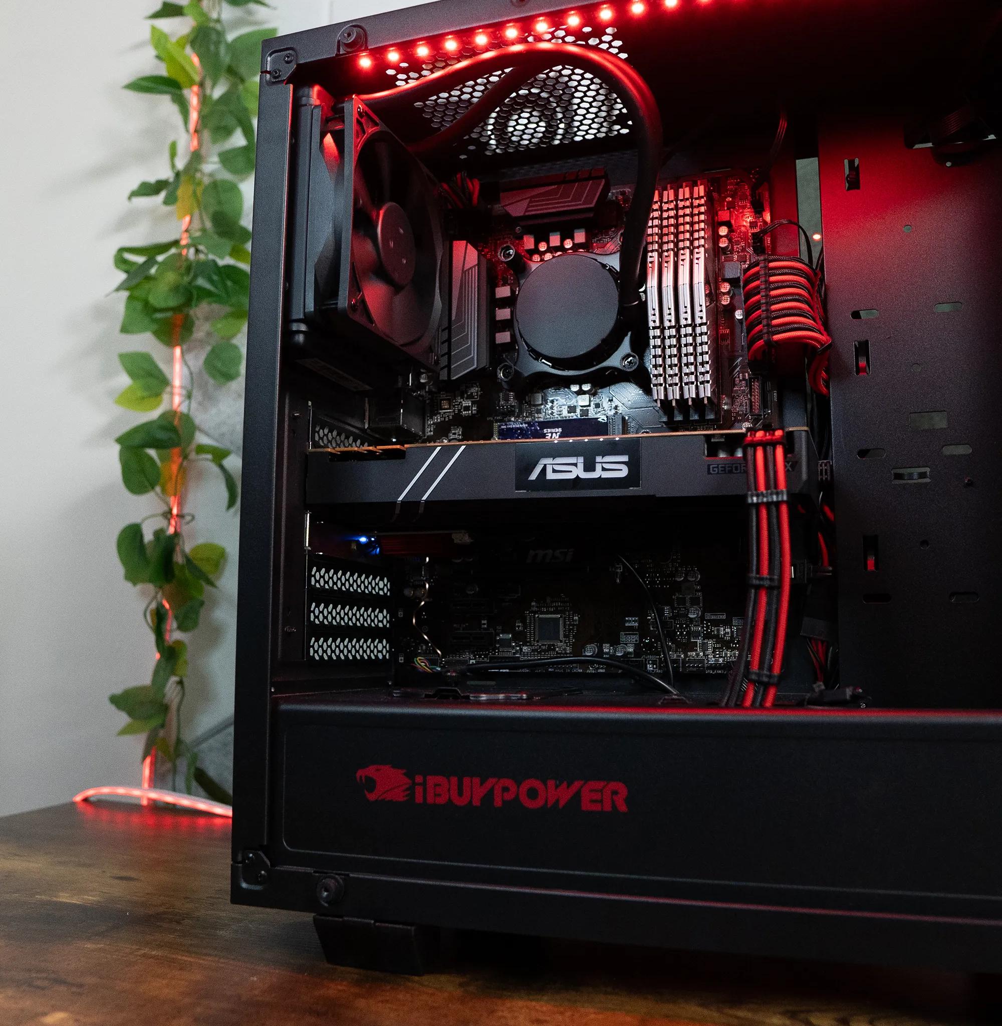 🩸🩸 | ASUS GTX 1070Ti 8GB | INTEL i7 8700K | 32GB RAM | 2TB | iBuyPower - Ruby Rocket