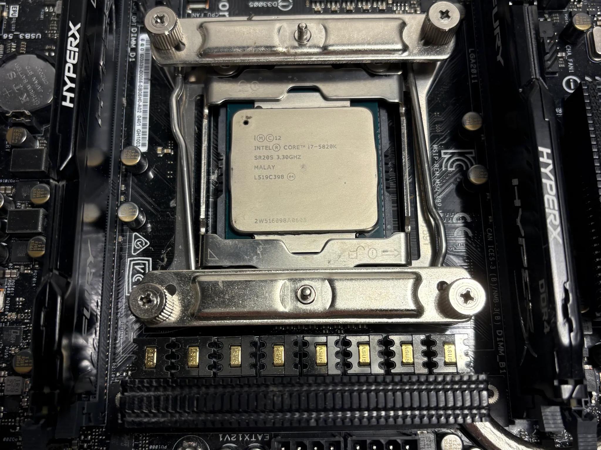 CPU + Motherboard Combo: i7 5820K, ASUS X99-M WS, 16GB DDR4