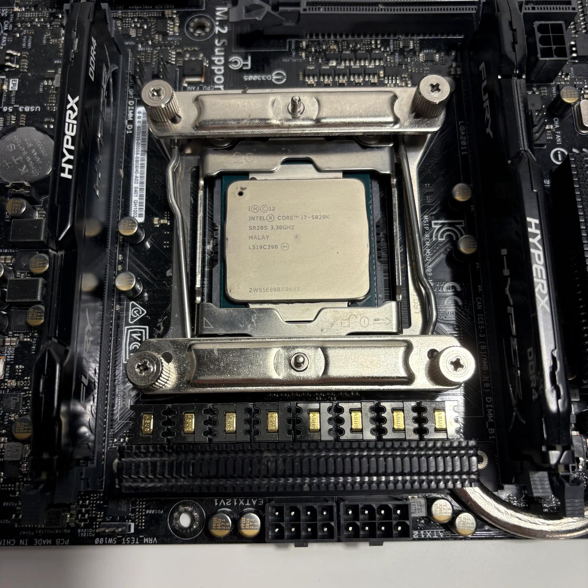 CPU + Motherboard Combo: i7 5820K, ASUS X99-M WS, 16GB DDR4