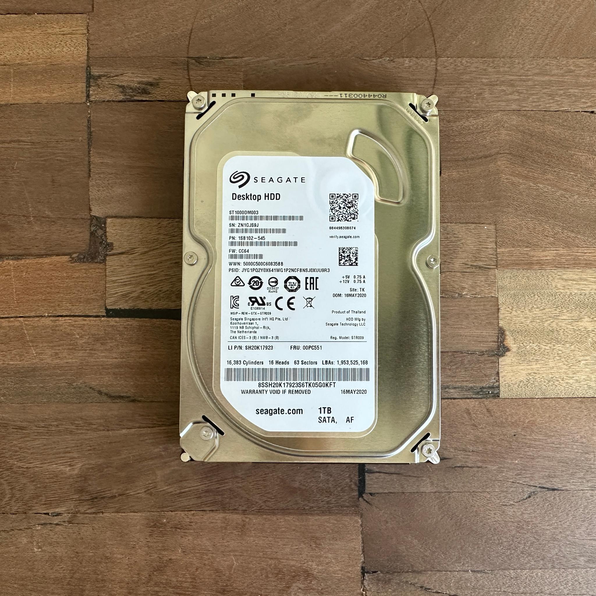 Seagate 1TB SATA III HDD