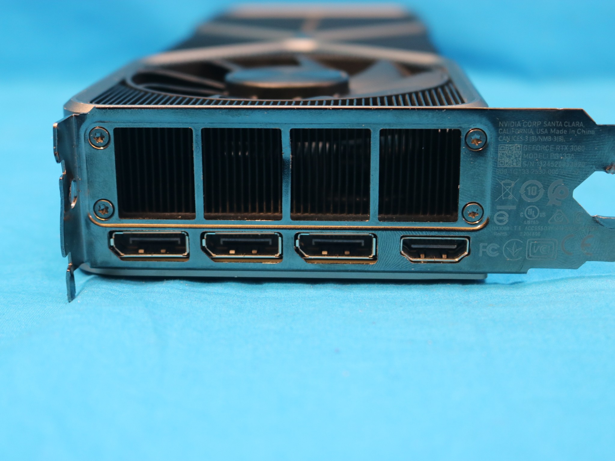 NVIDIA GeForce RTX 3080 Founders Edition 10GB GDDR6X PCIe 4.0 x16 Desktop 