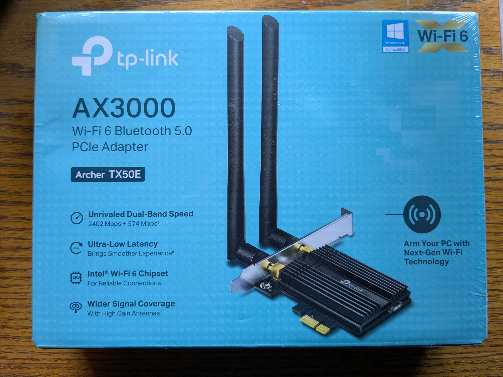 WIFI 6 Bluetooth 5 tp-link Archer Tx50e New in Box
