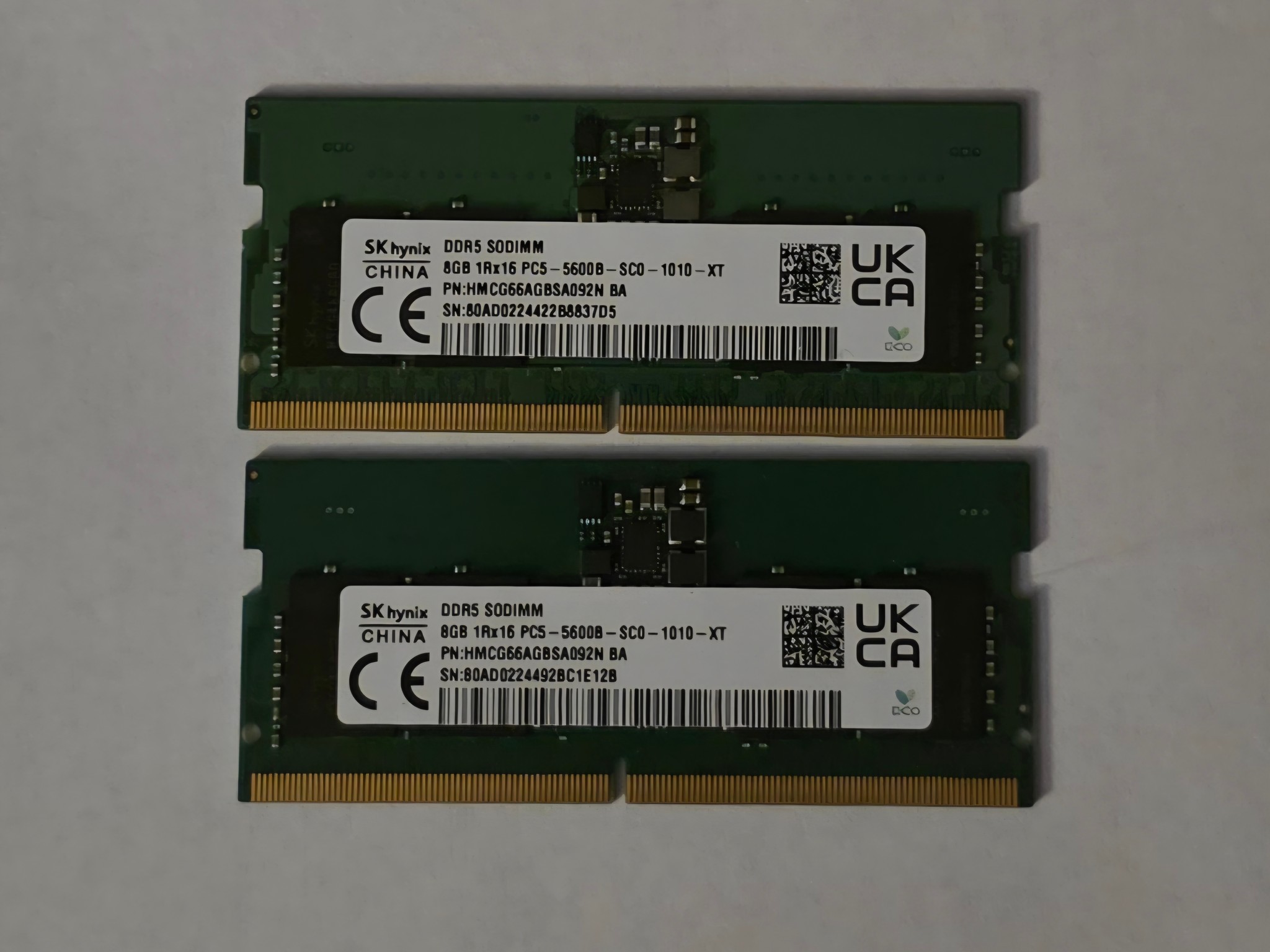 SKHynix 16GB (2 x 8GB) DDR5 5600MHz SODIMM